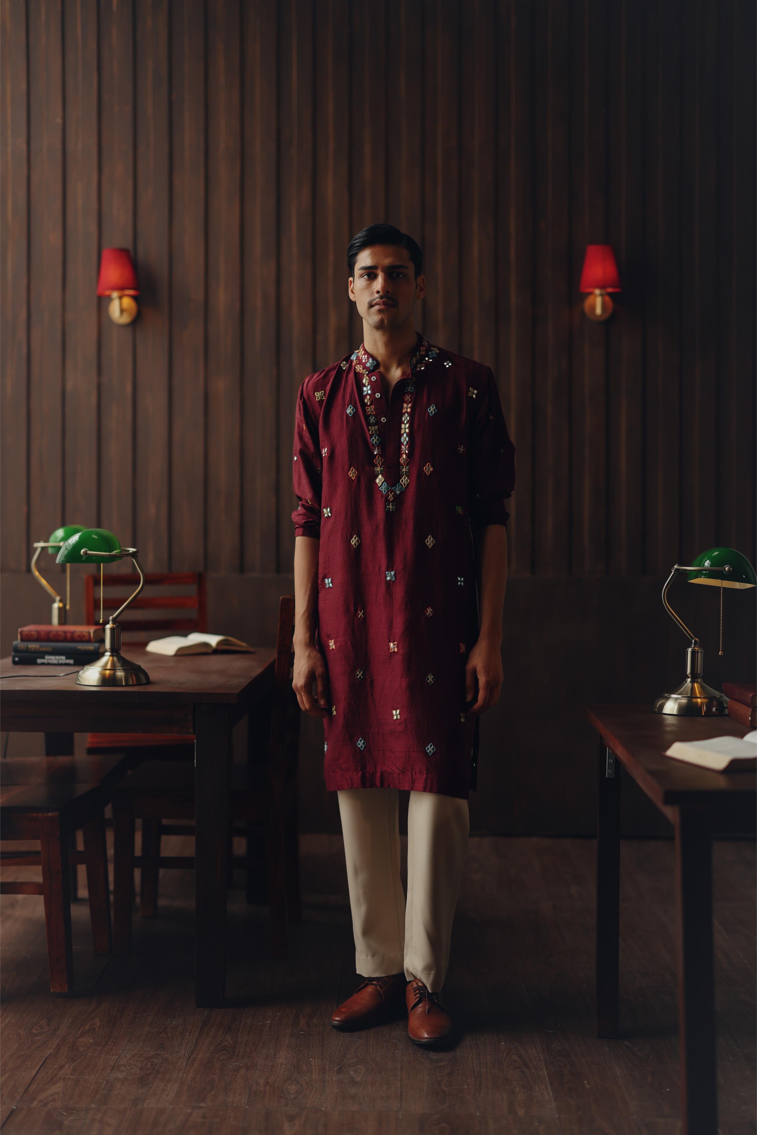 Kutchi Embroidery Kurta