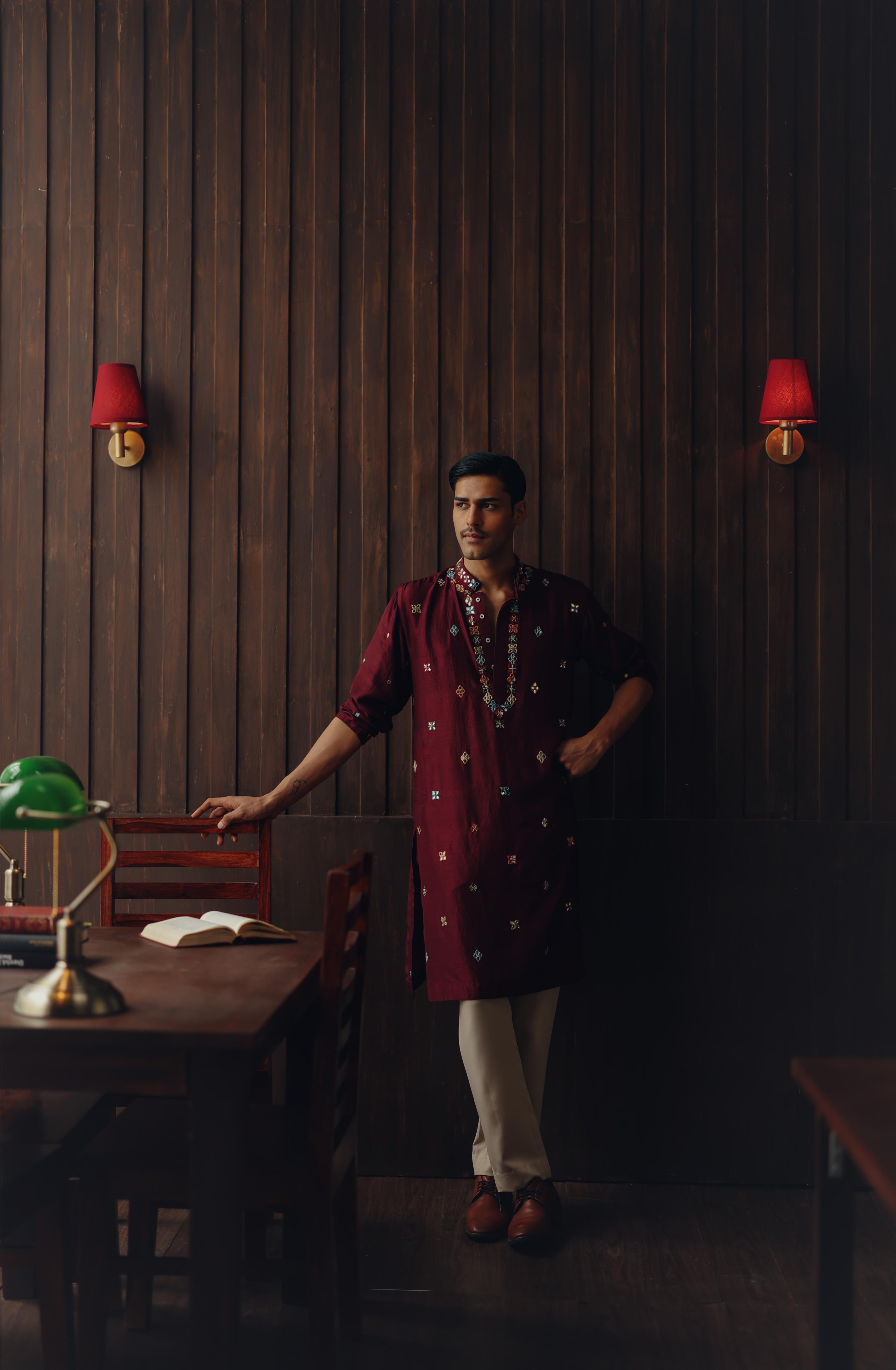 Kutchi Embroidery Kurta