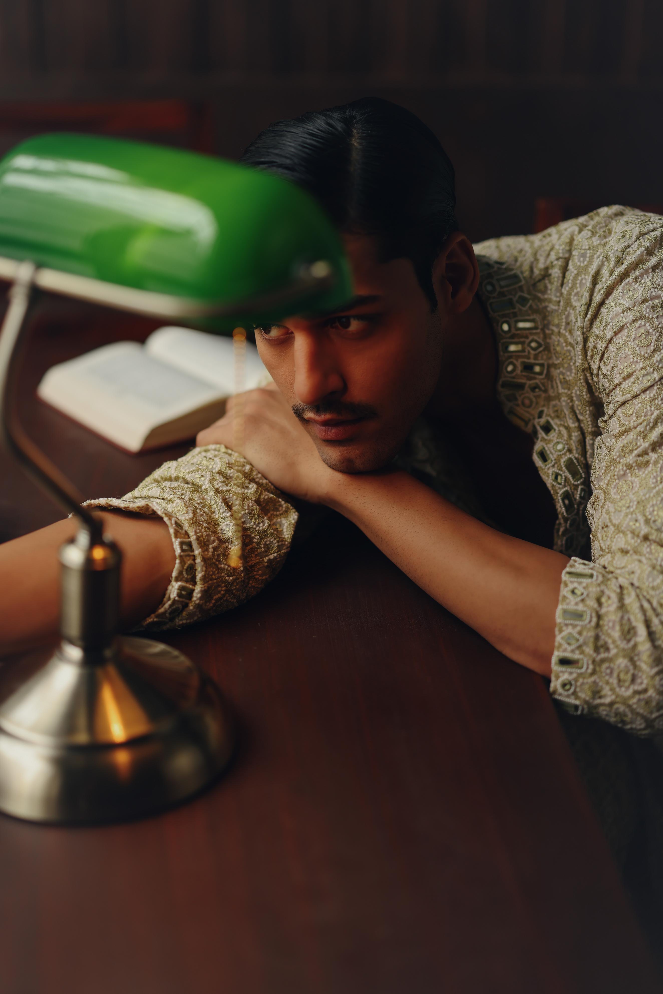 Mirrorwork Chikankari Kurta