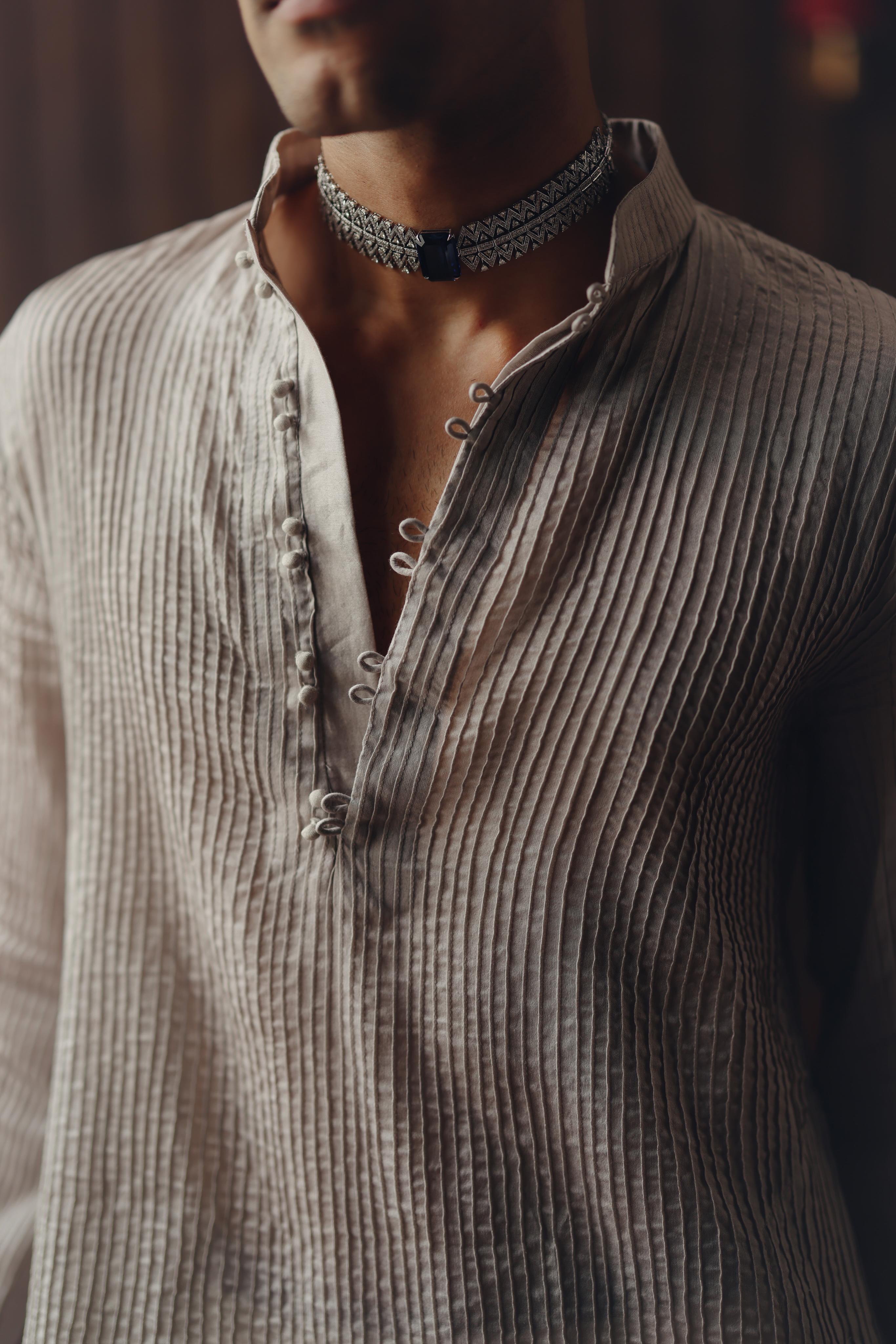 Pintuck Short Kurta