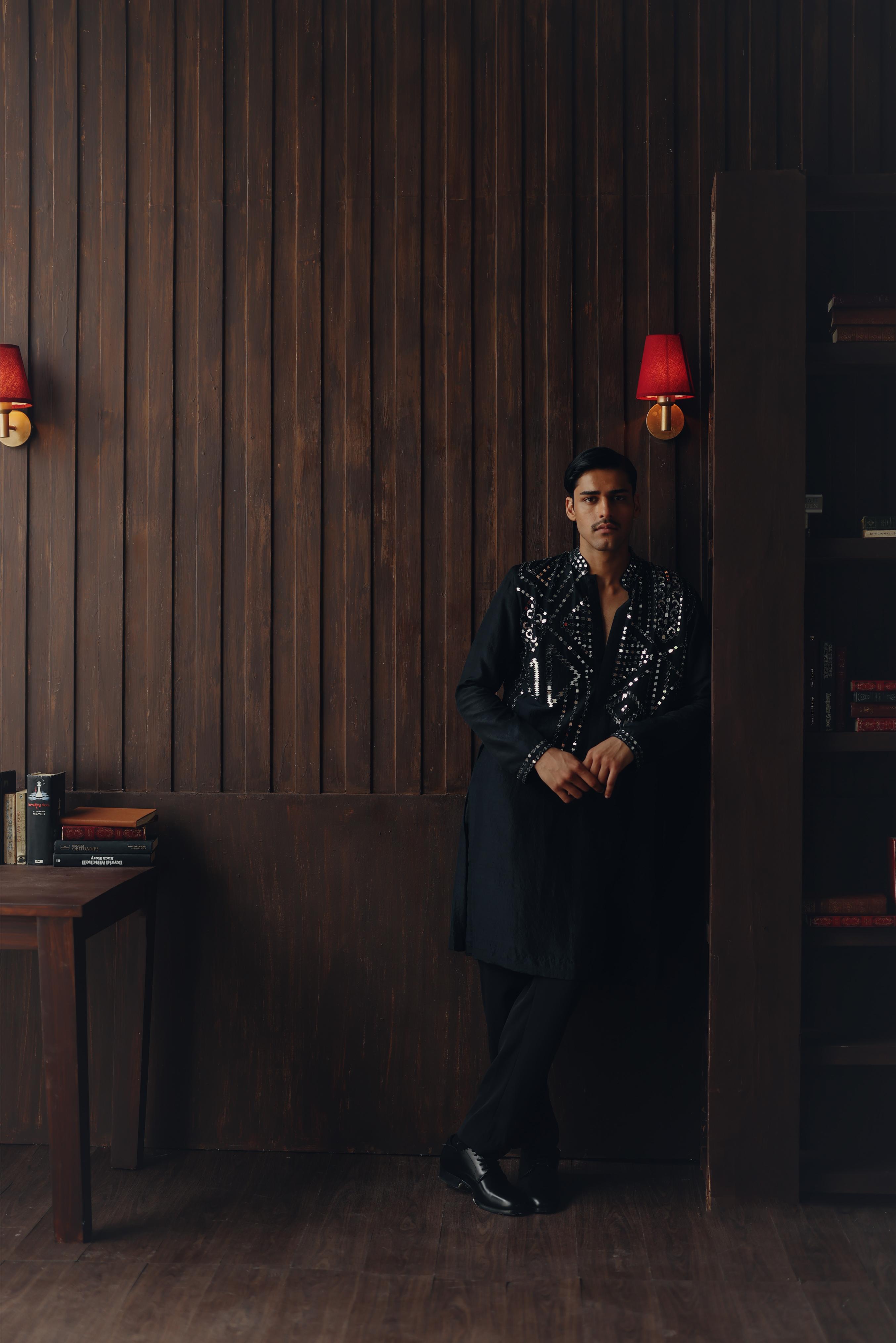 Mirror Embellished Kurta