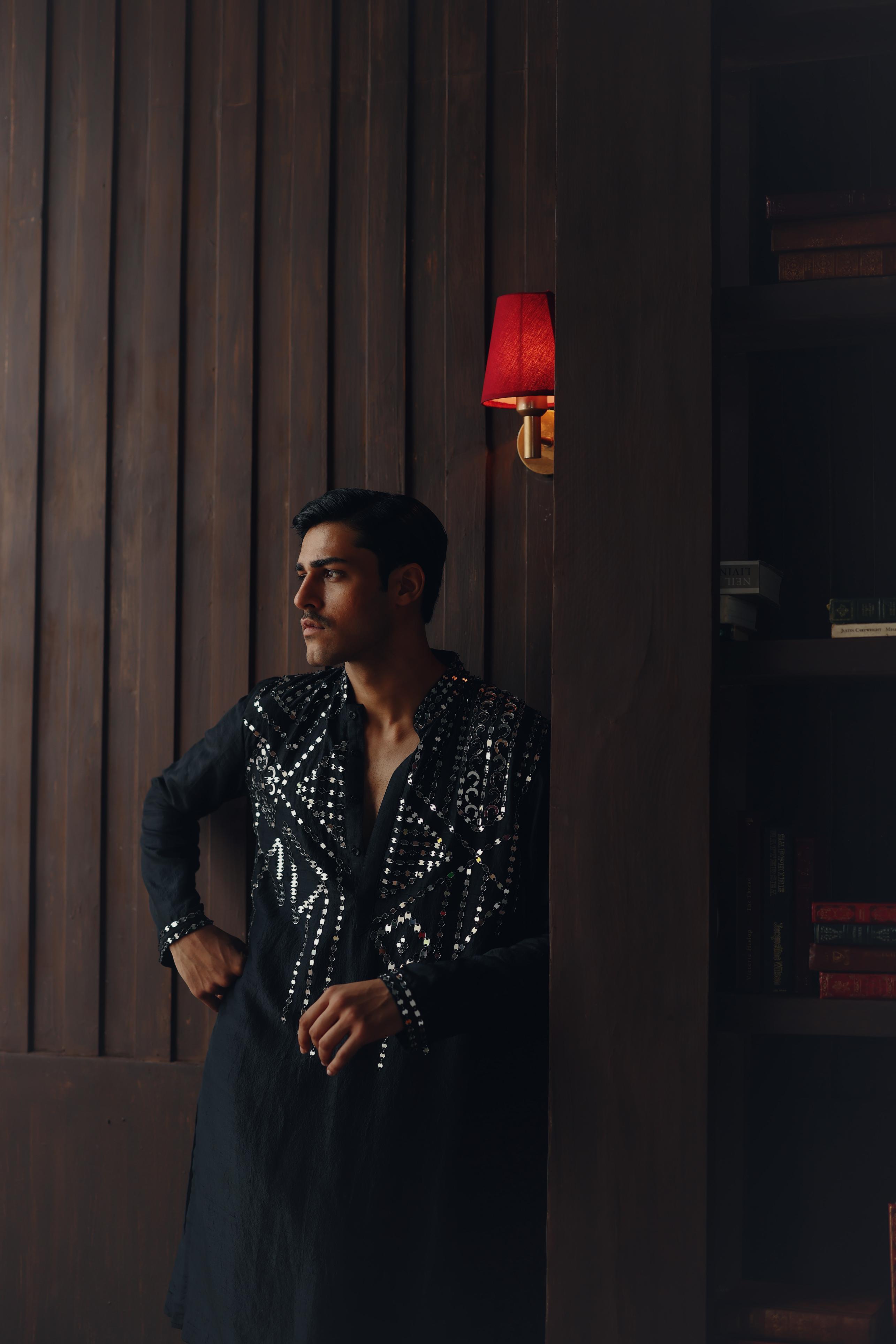 Mirror Embellished Kurta