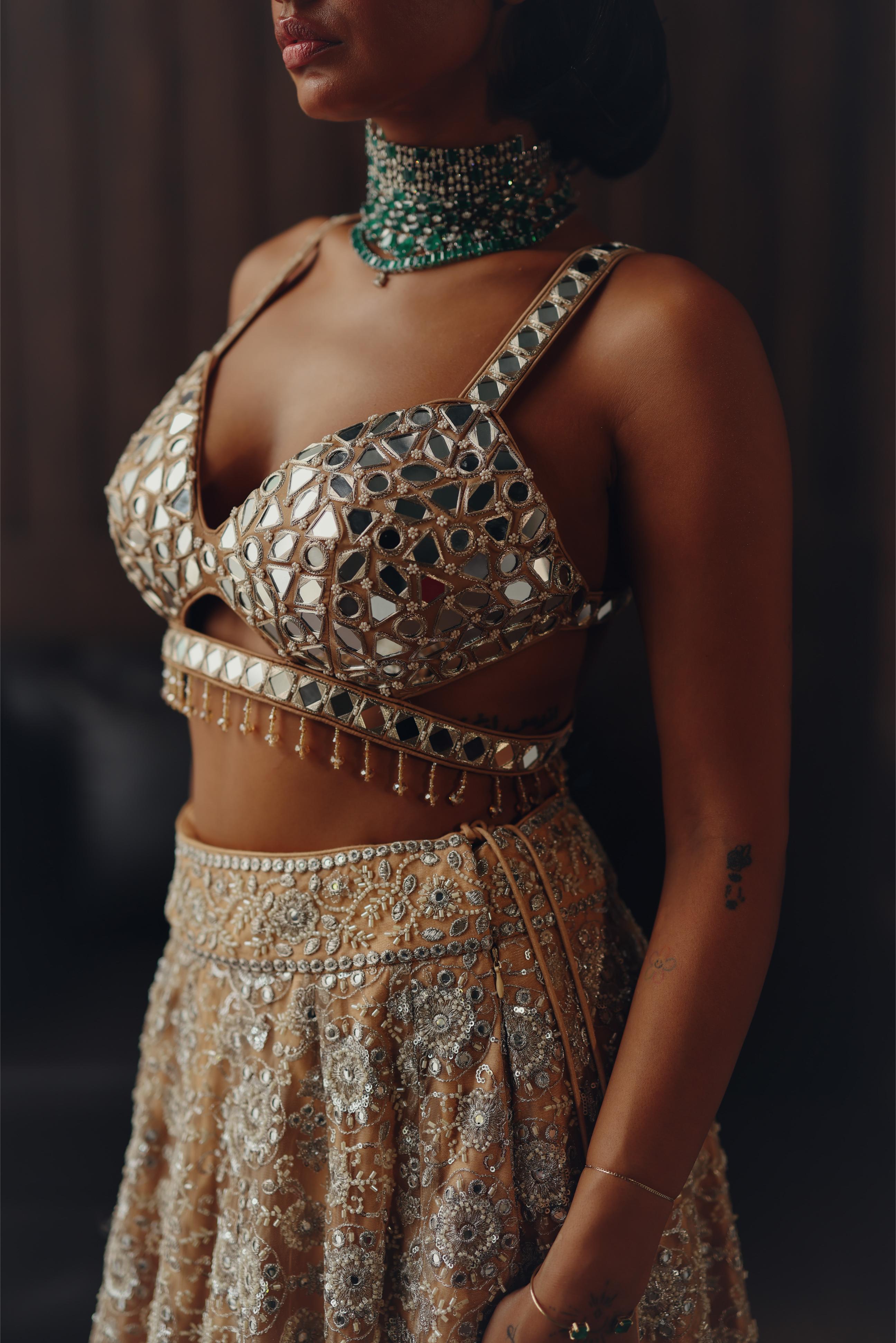 Golden Mirage Lehenga