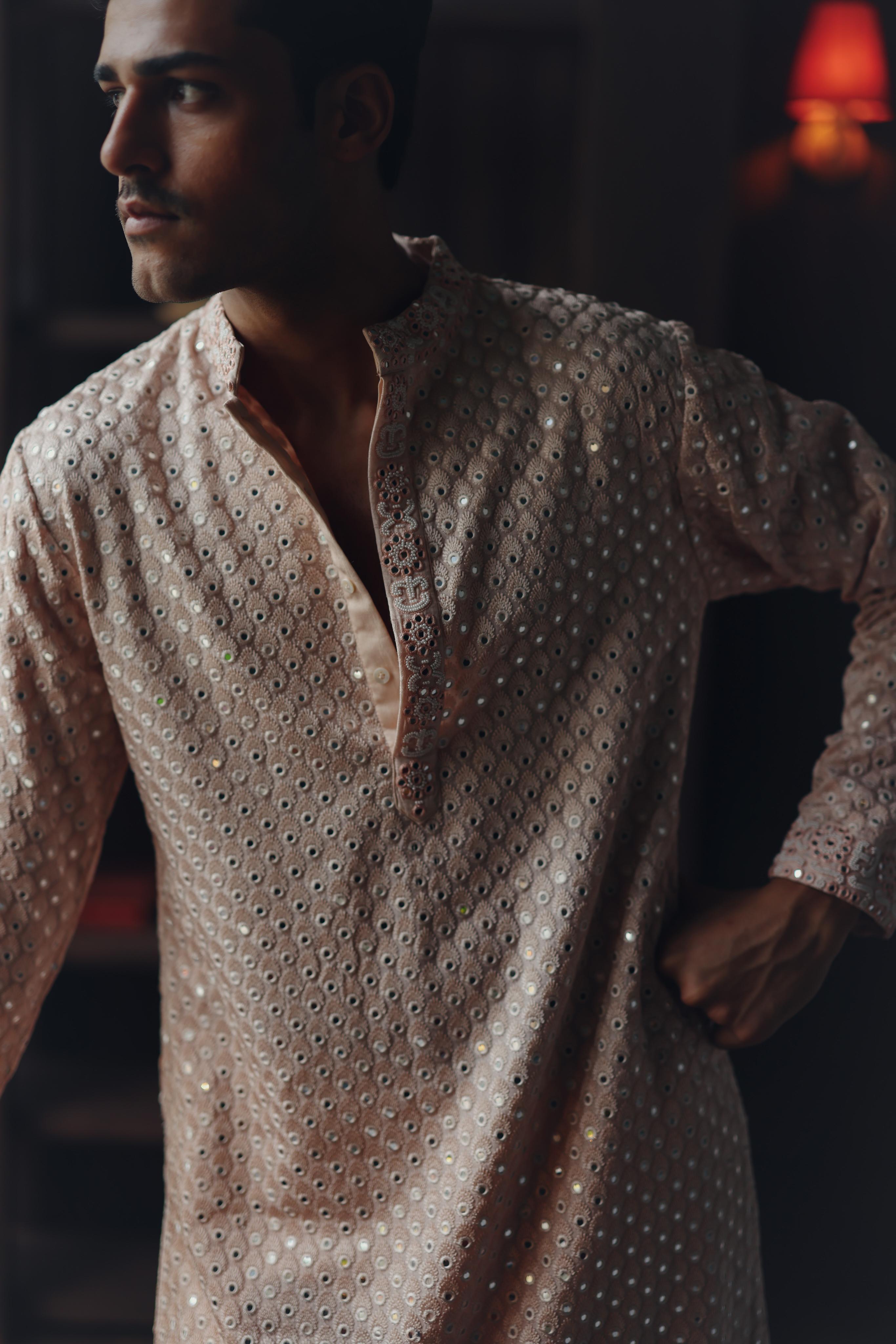 Regal Mirrorwork Beadwork Kurta