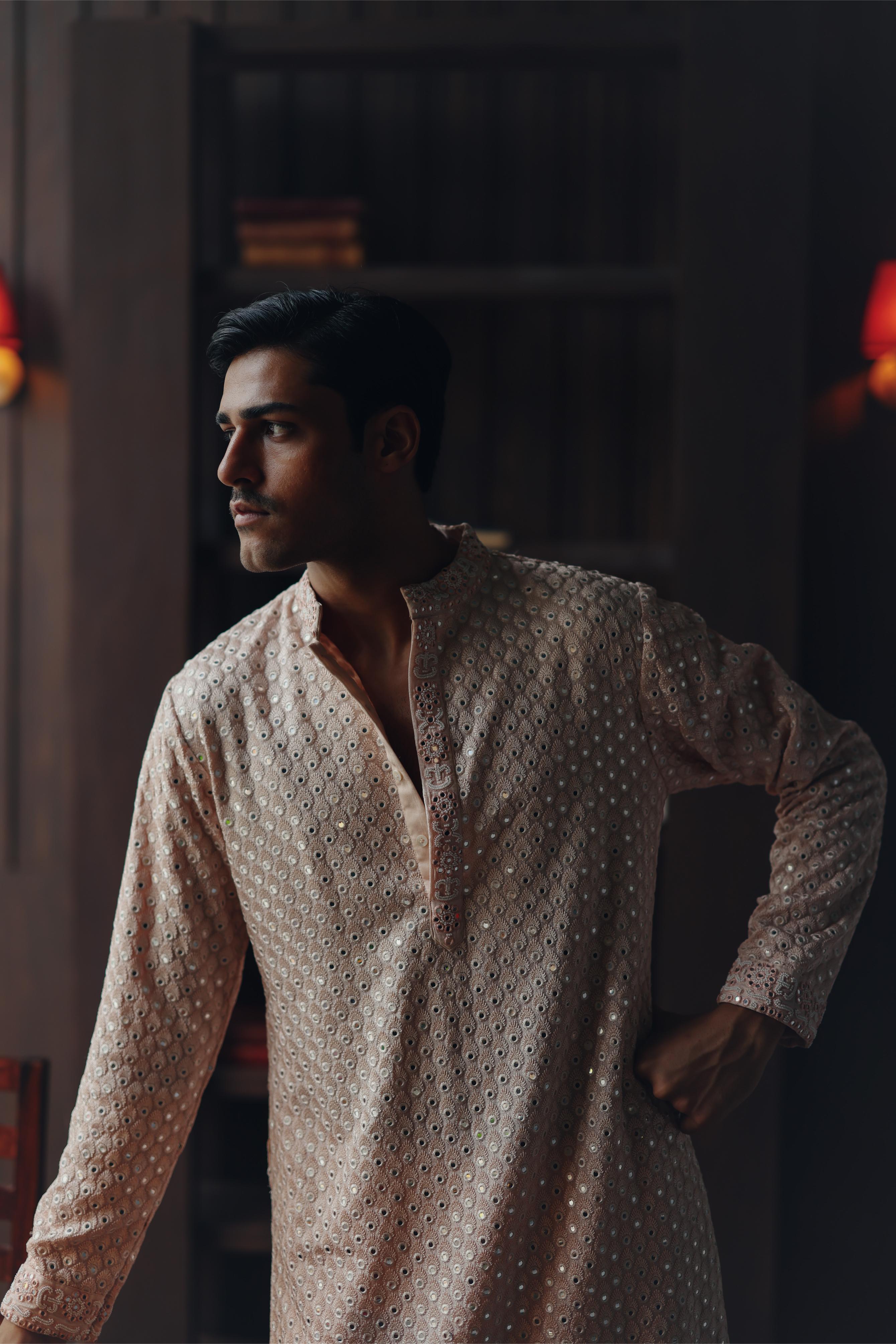 Regal Mirrorwork Beadwork Kurta