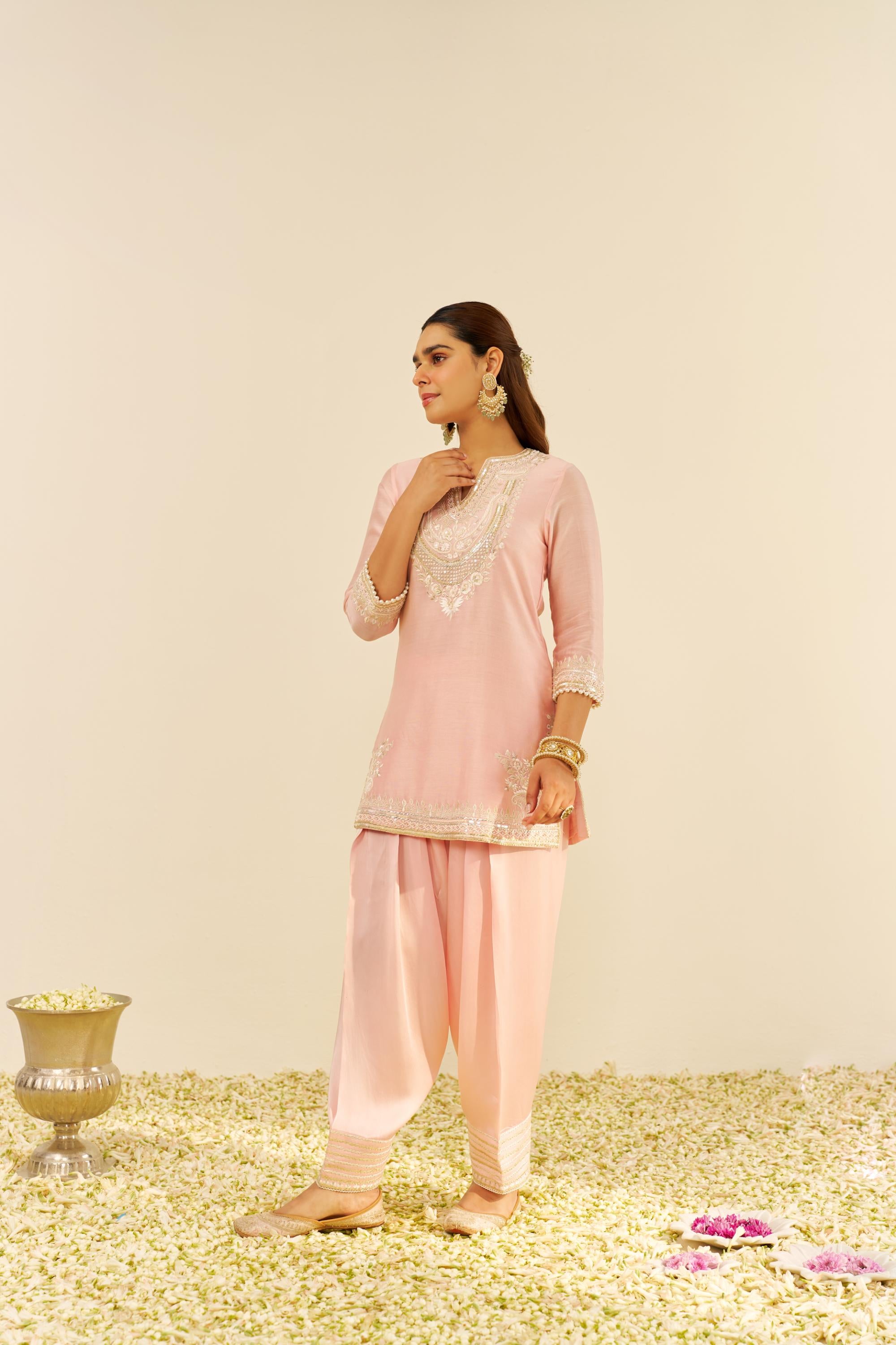 SARA - SHORT KURTA WITH SALWAR AND DUPATTA
