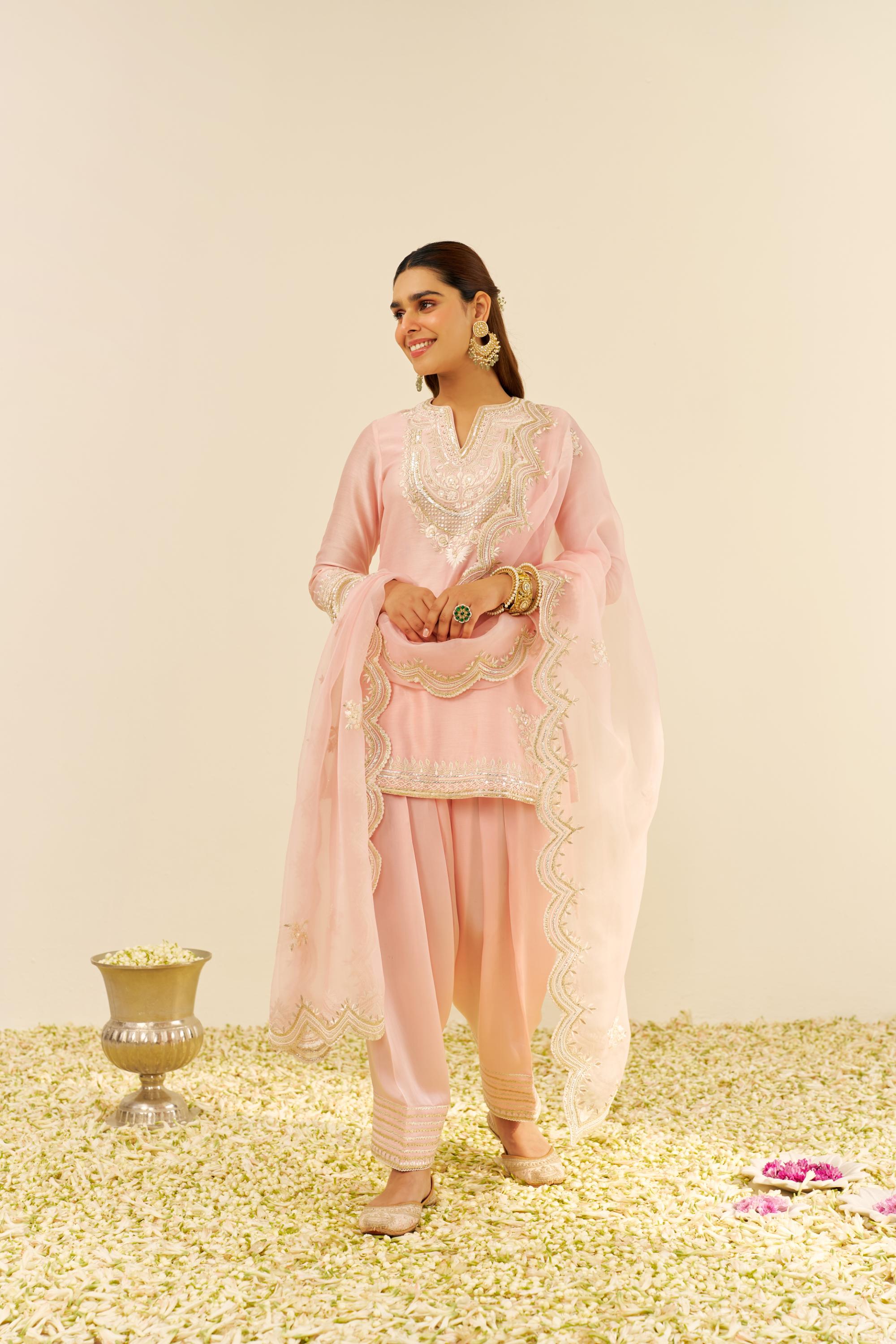 SARA - SHORT KURTA WITH SALWAR AND DUPATTA