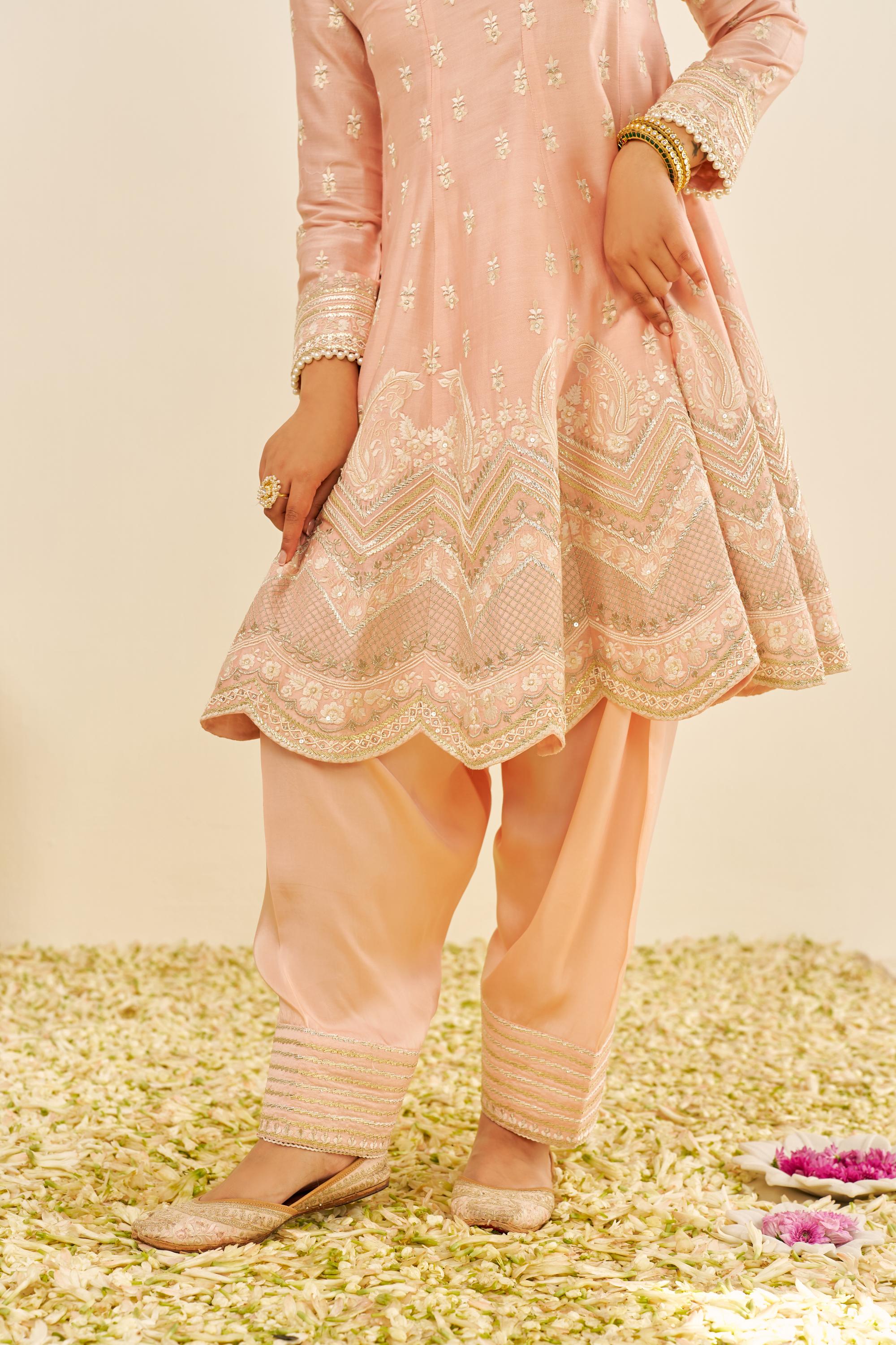 MEERAM - SHORT ANARKALI WITH SALWAR AND DUPATTA