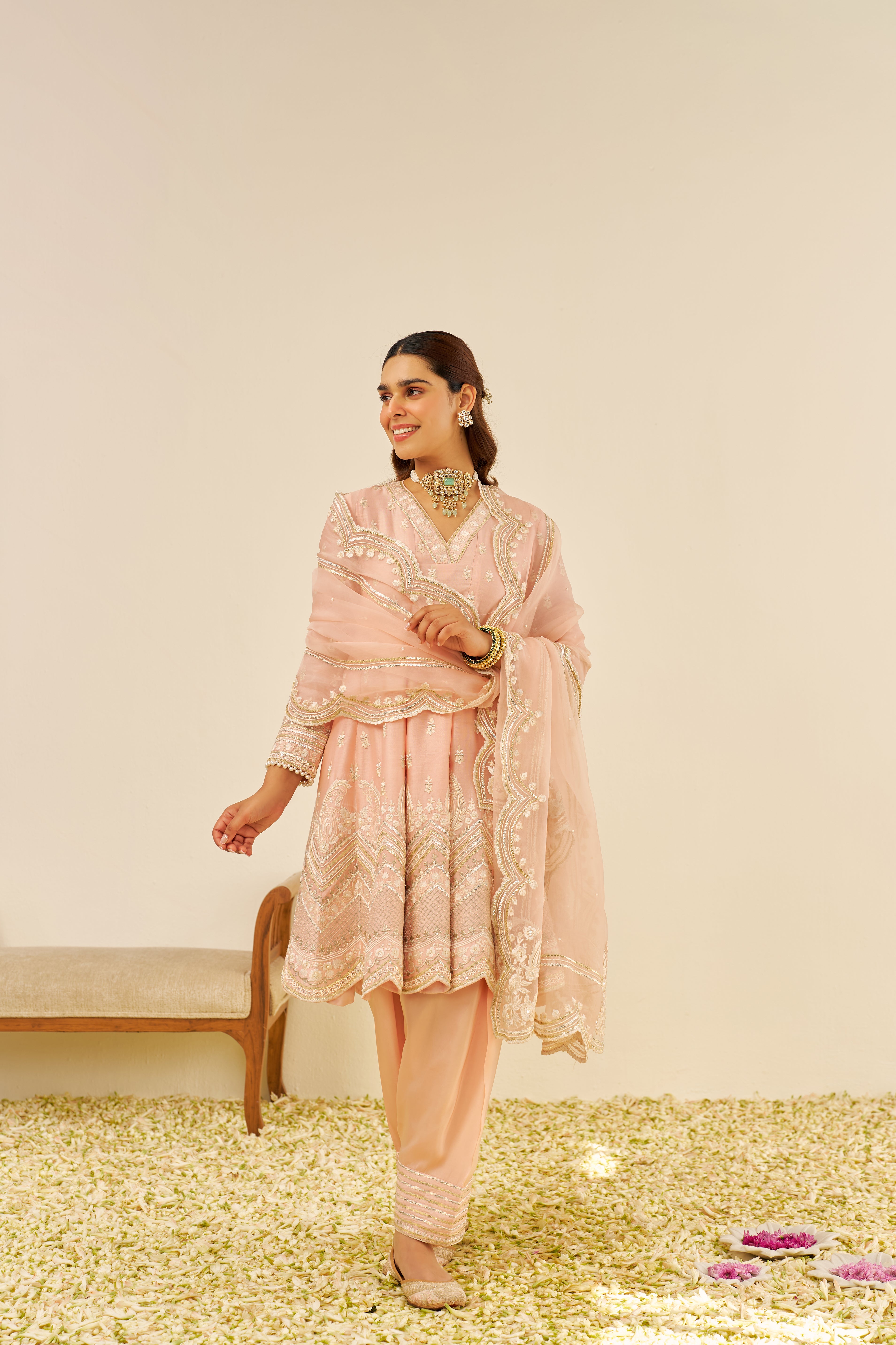 MEERAM - SHORT ANARKALI WITH SALWAR