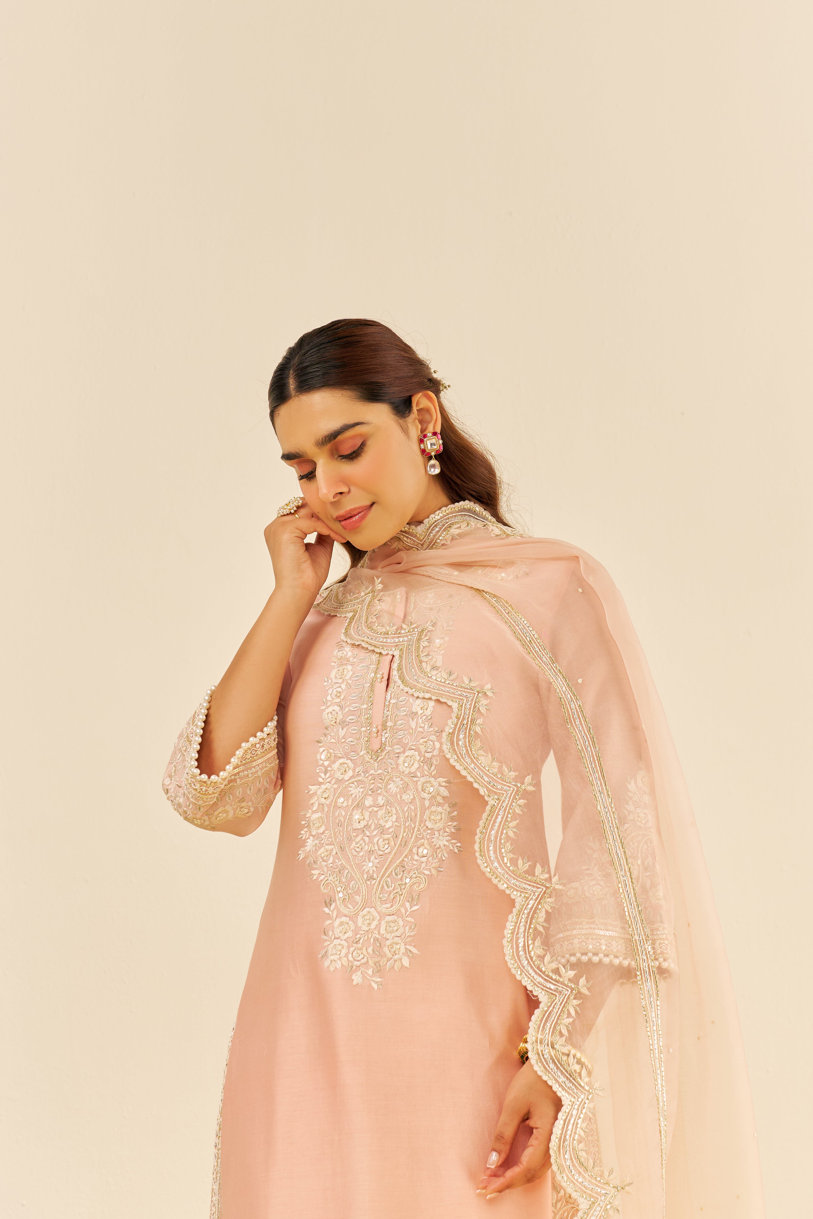 SEREEN - A-LINE KURTA WITH PALAZZO