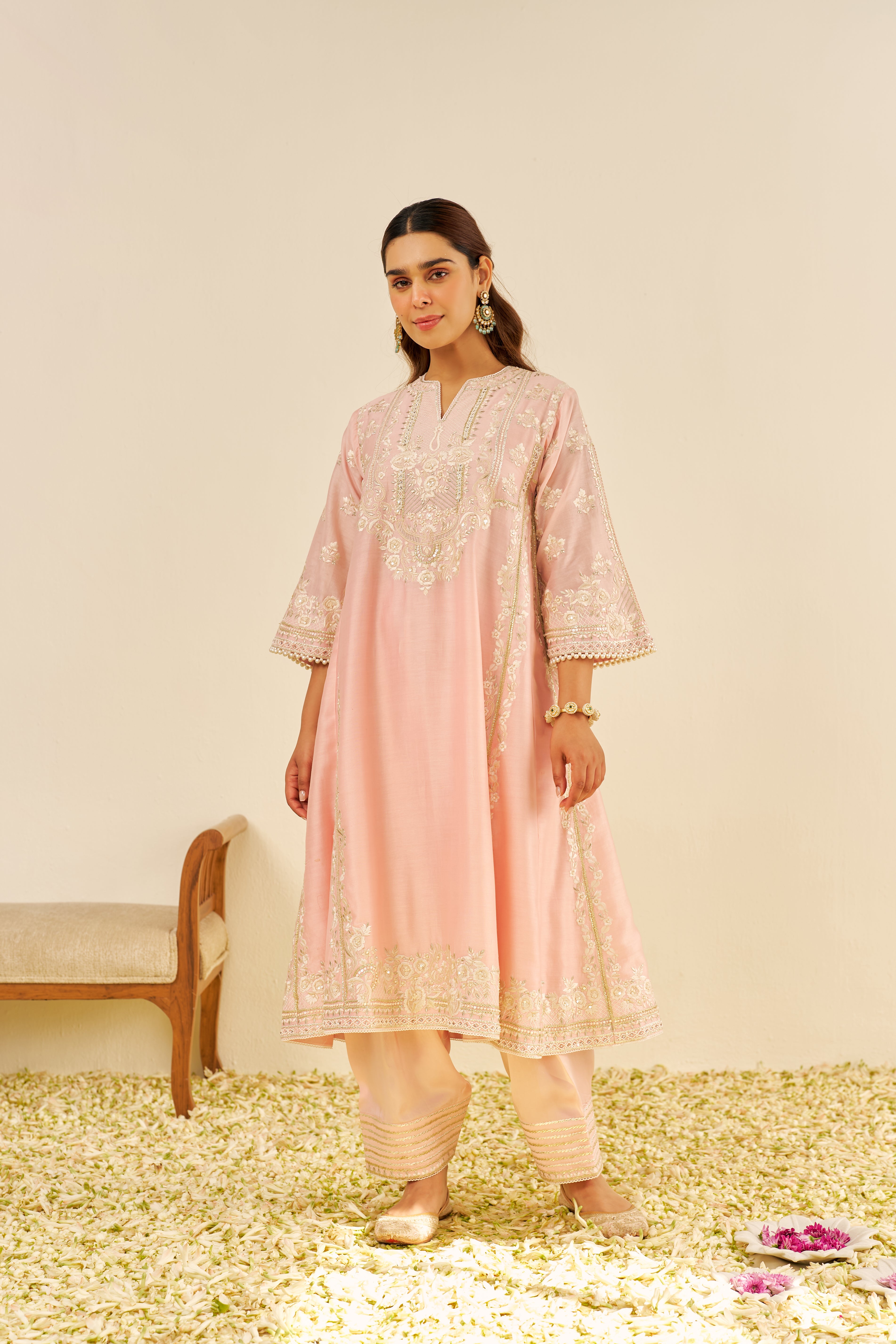 MAZIYA - LONG CHAUGA WITH SALWAR AND DUPATTA