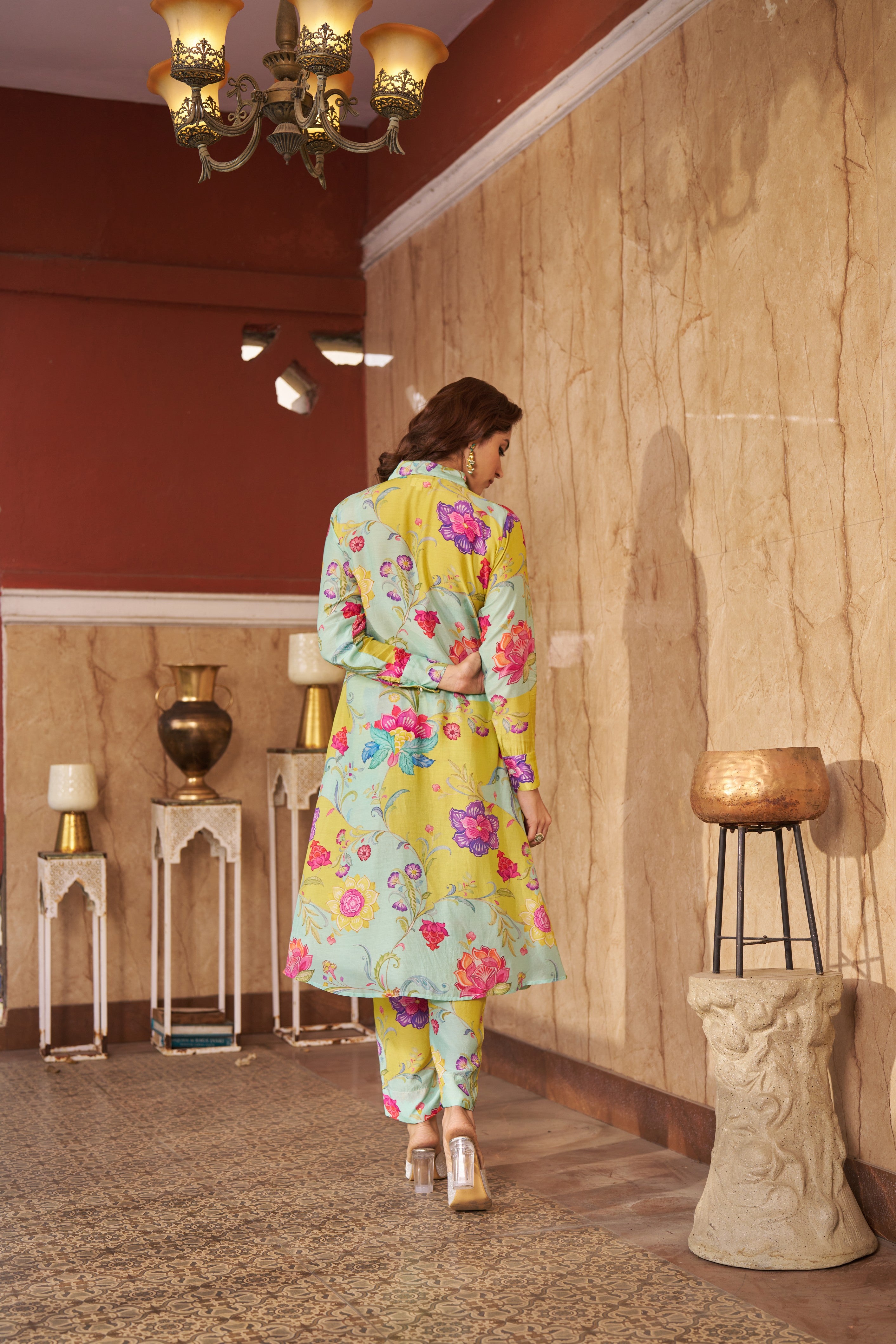Ruya Aqua Kurta Set