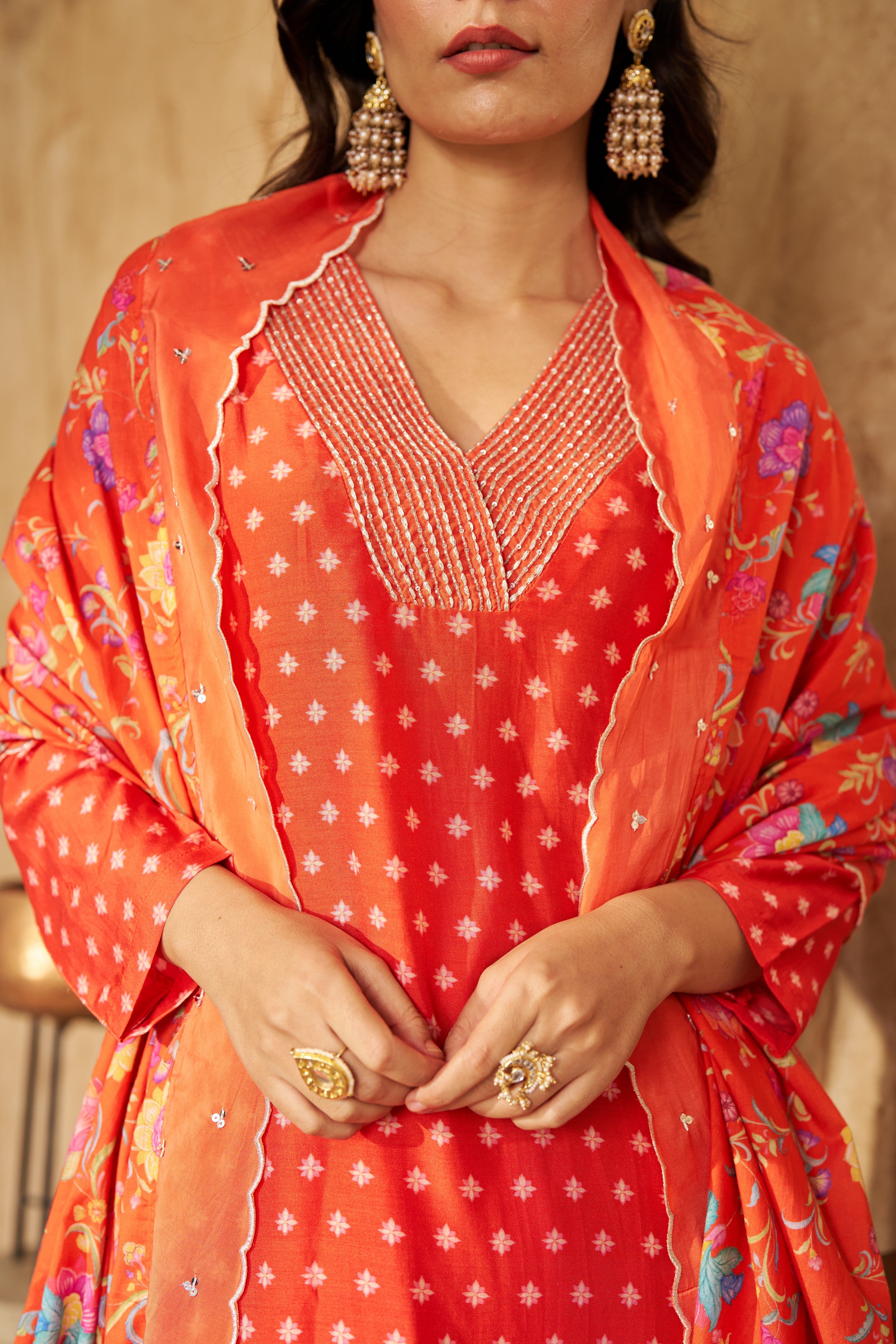 Bia Burnt Orange Kurta