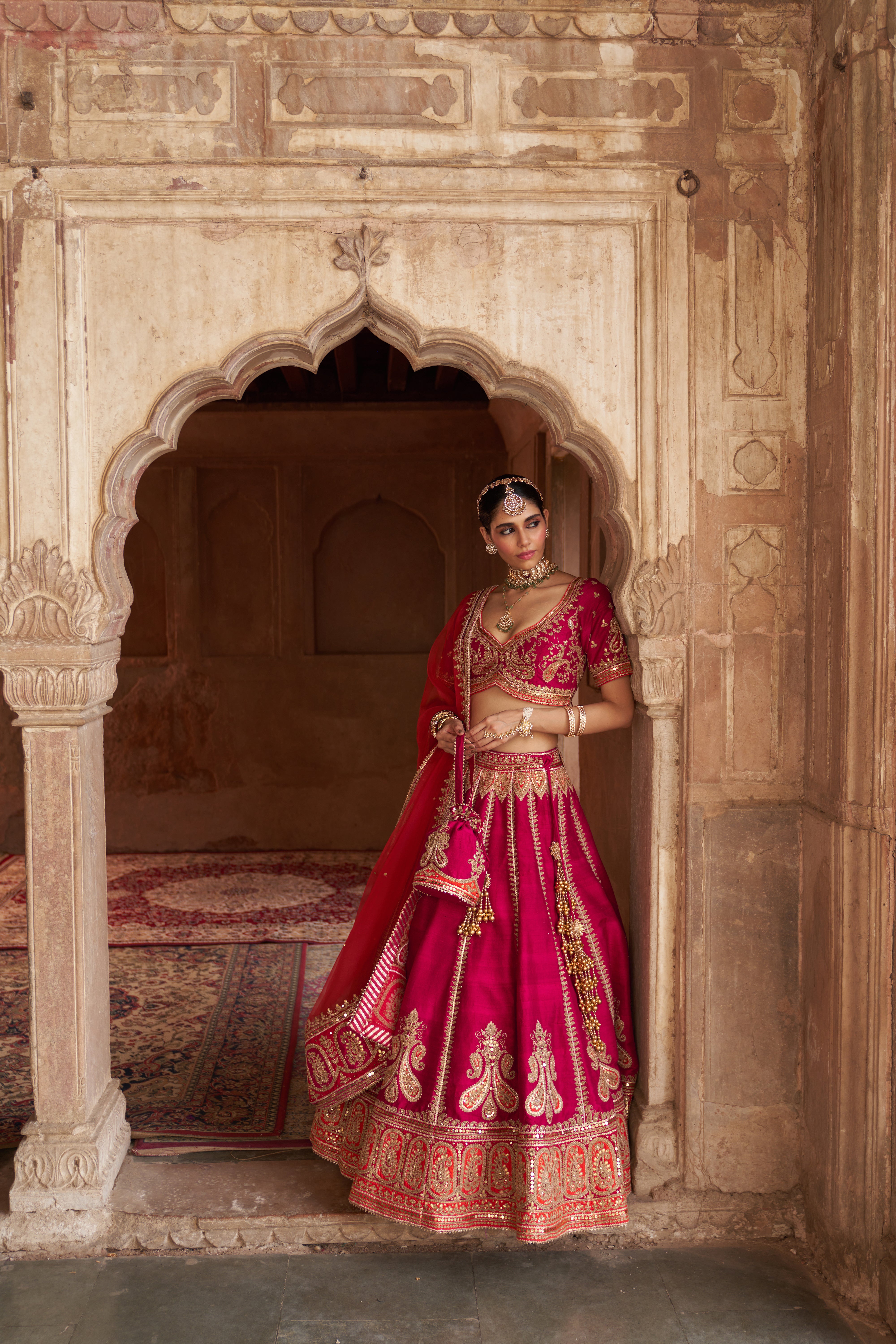 AMARA - HOTPINK LEHENGA
