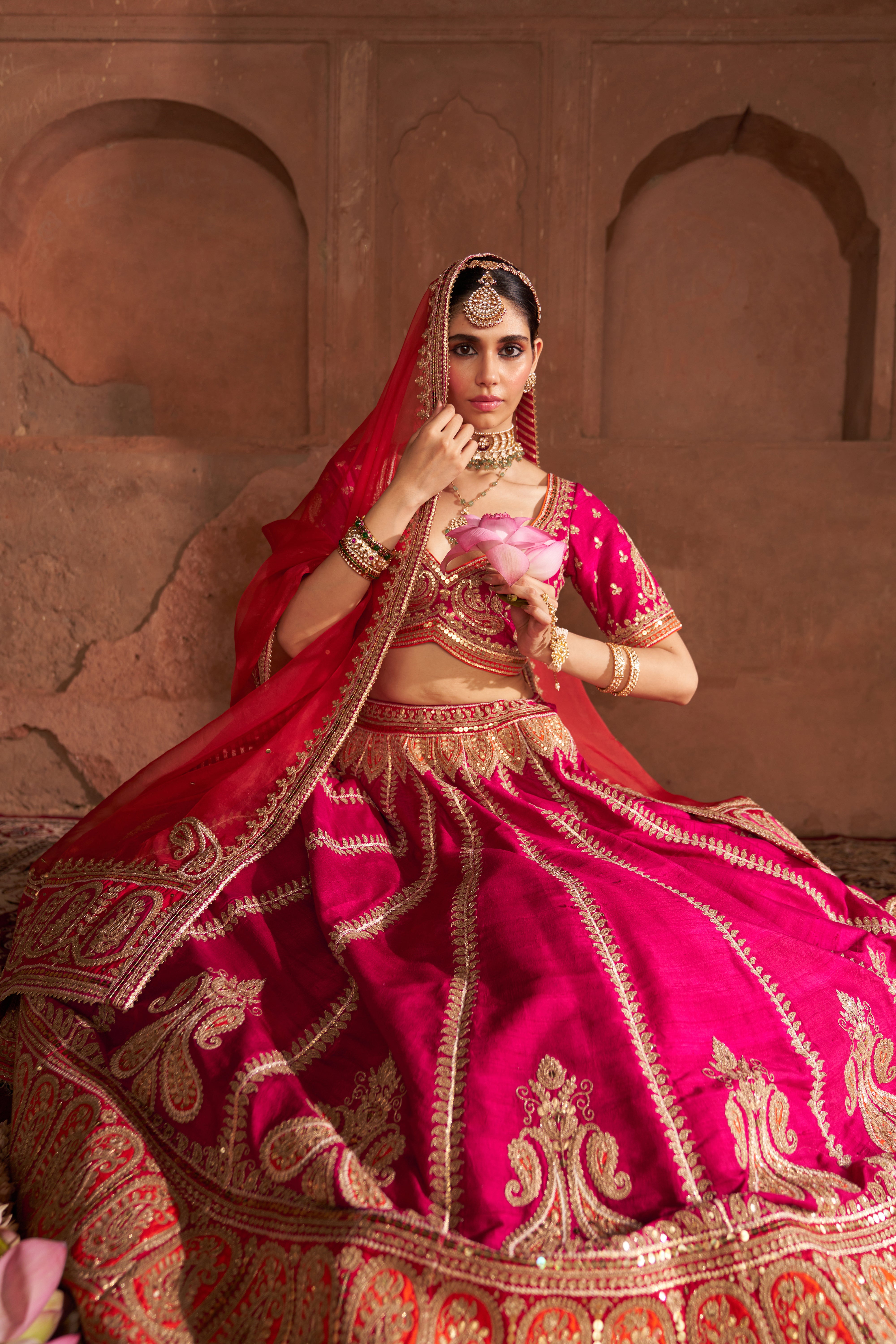 AMARA - HOTPINK LEHENGA
