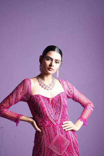 Prism pink gown