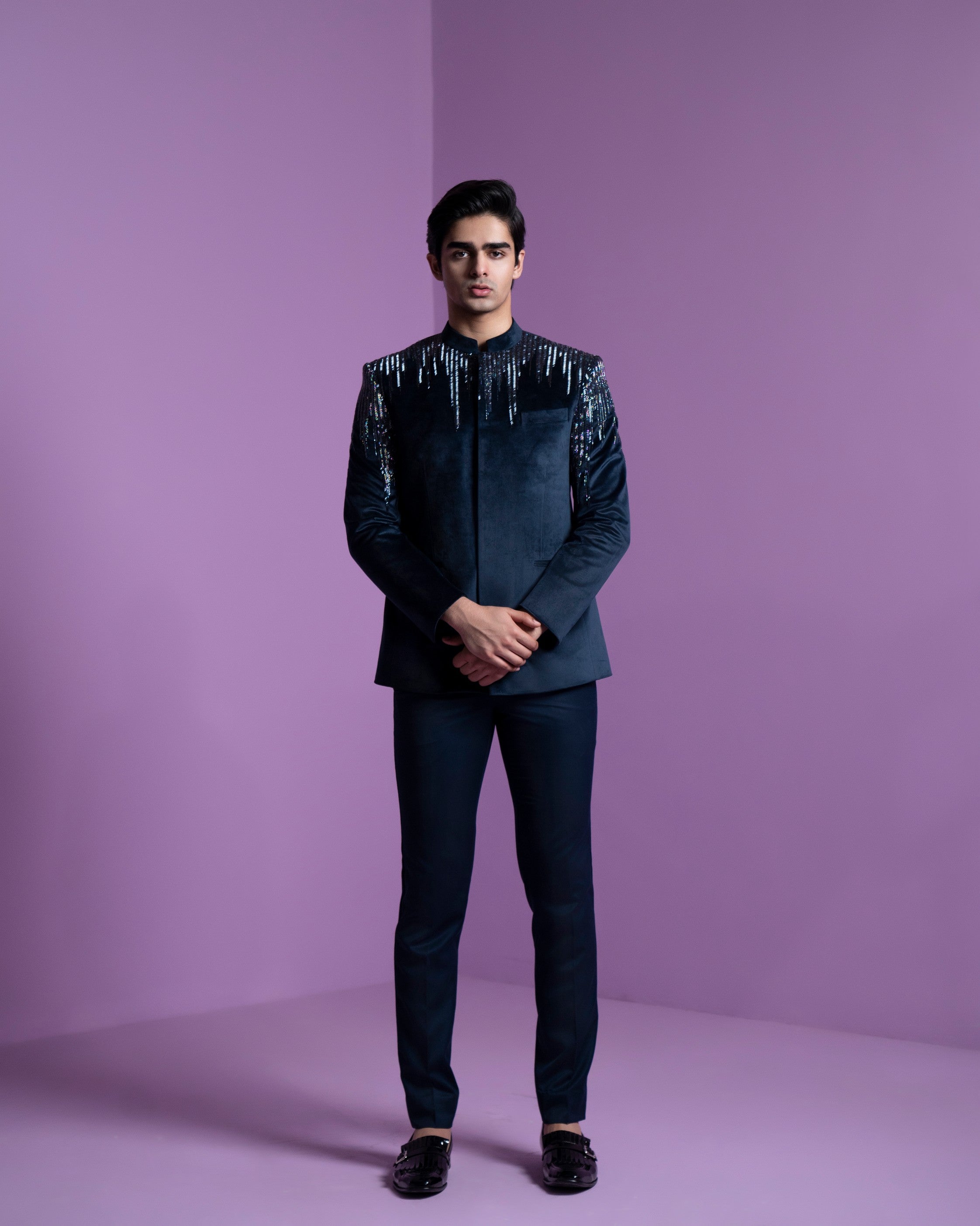 Astral Prism Bandhgala Set