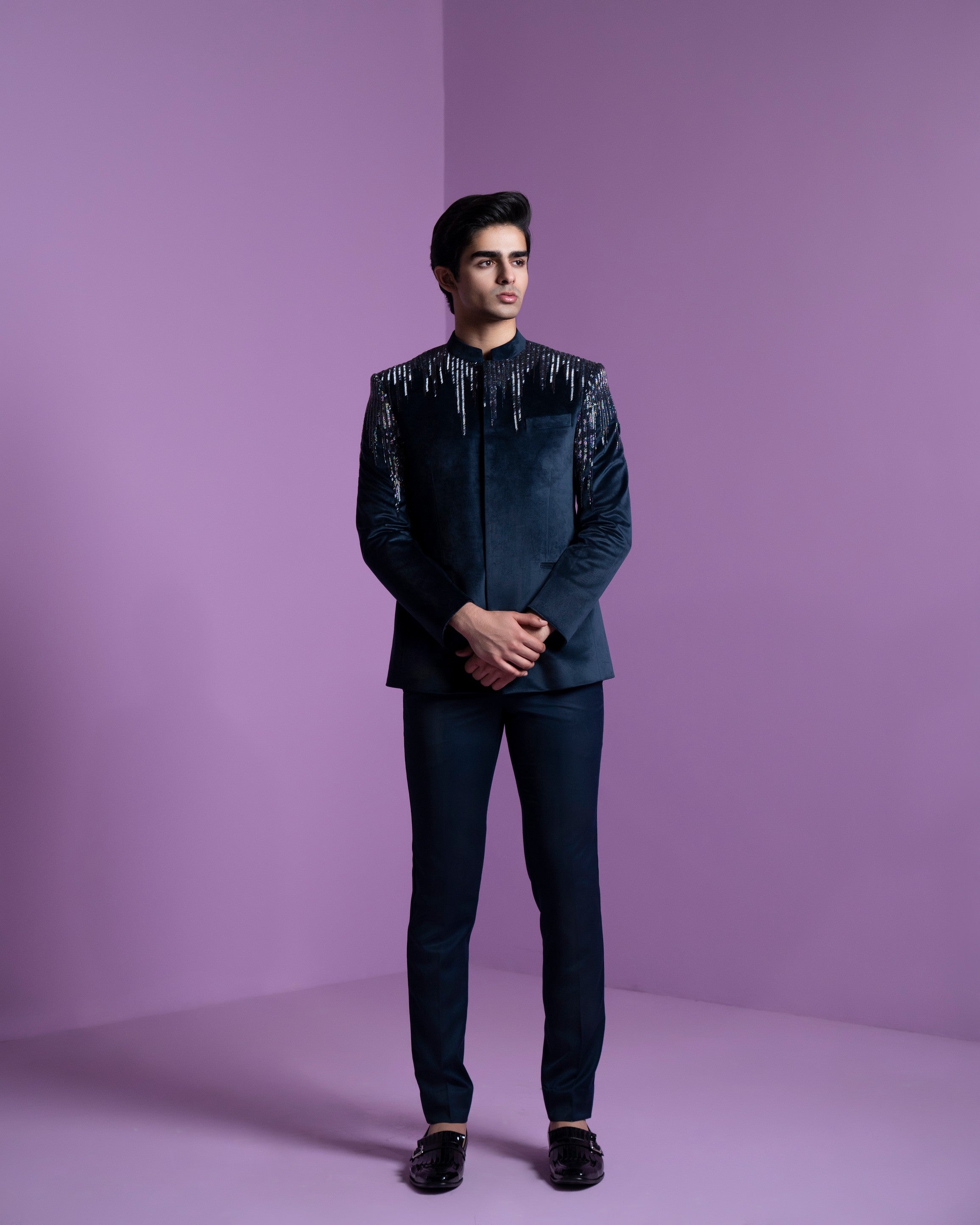 Astral Prism Bandhgala Set