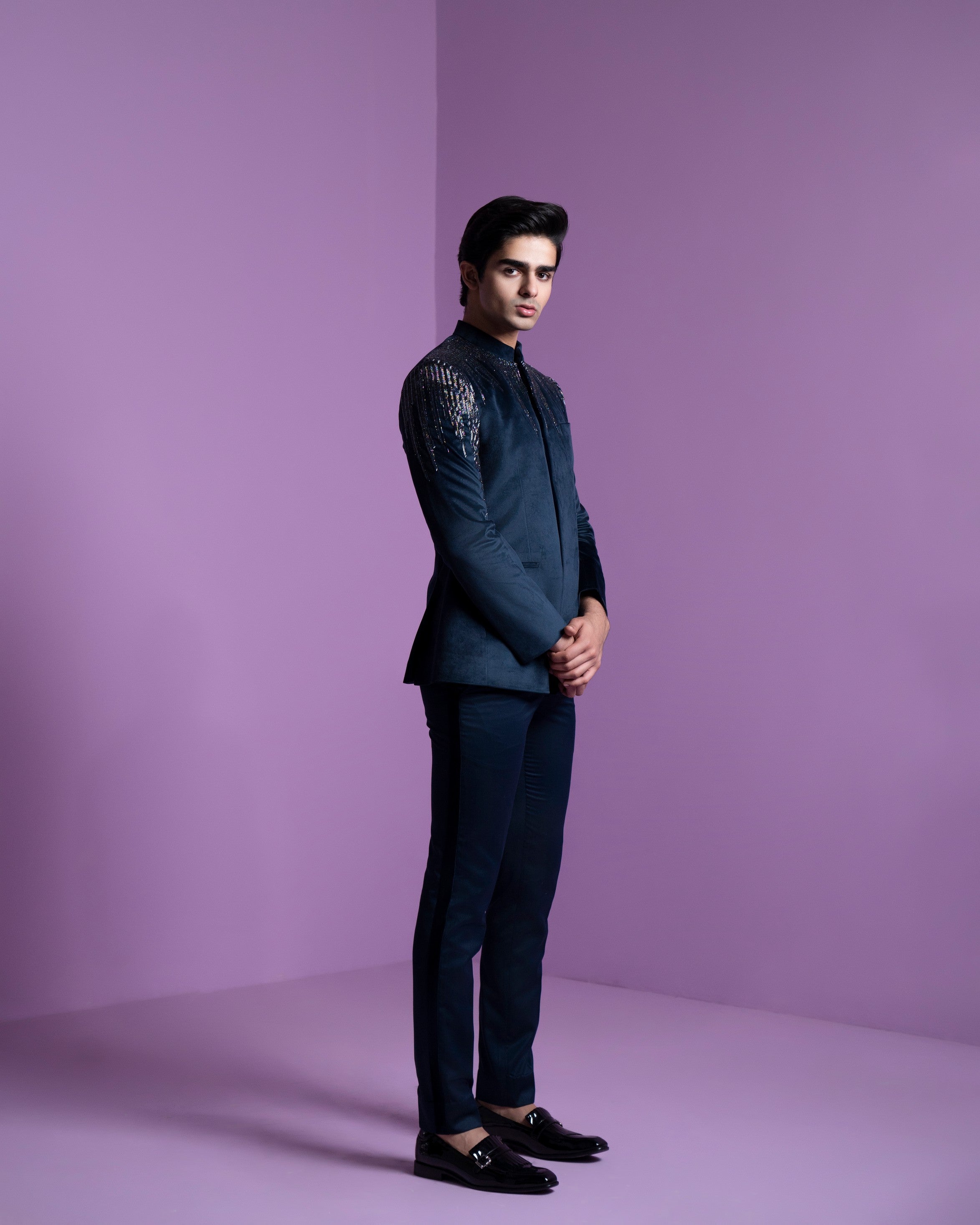 Astral Prism Bandhgala Set