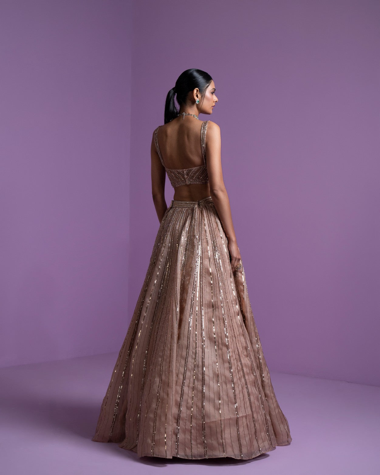 Caramel blaze lehenga set