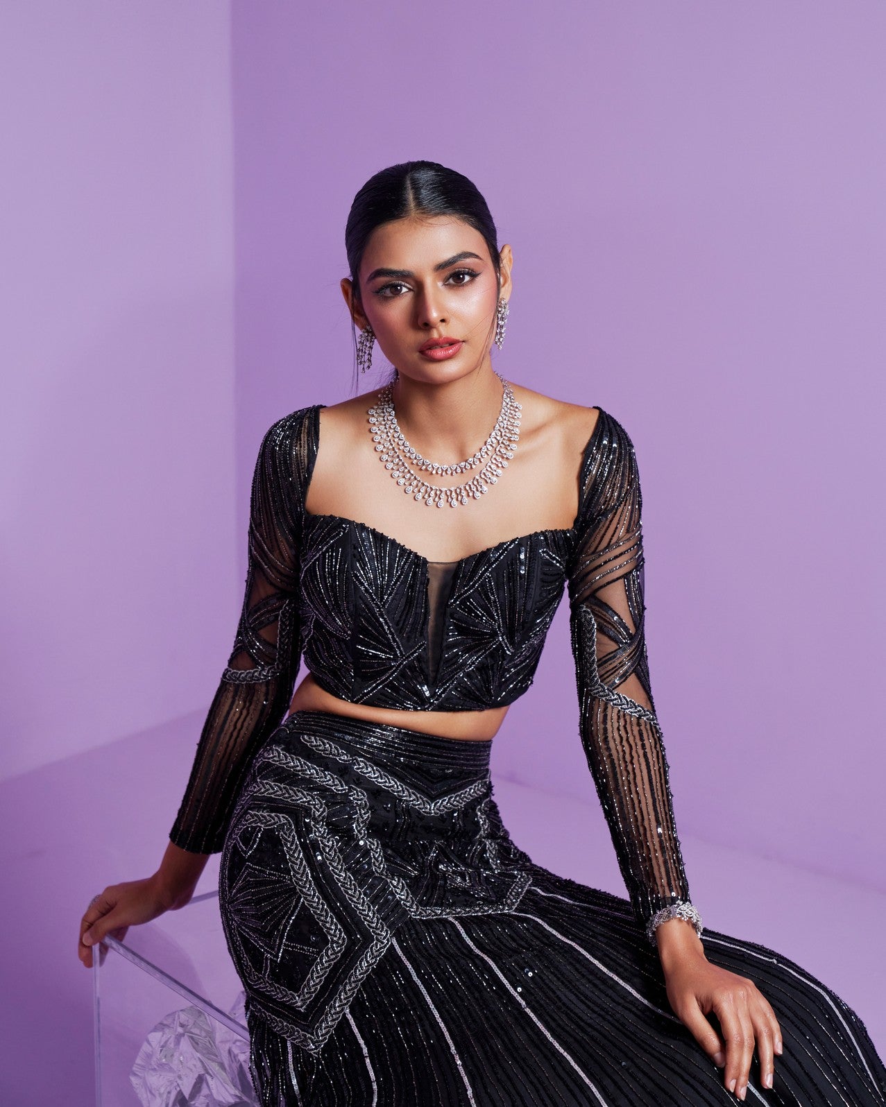 Shooting star lehenga set