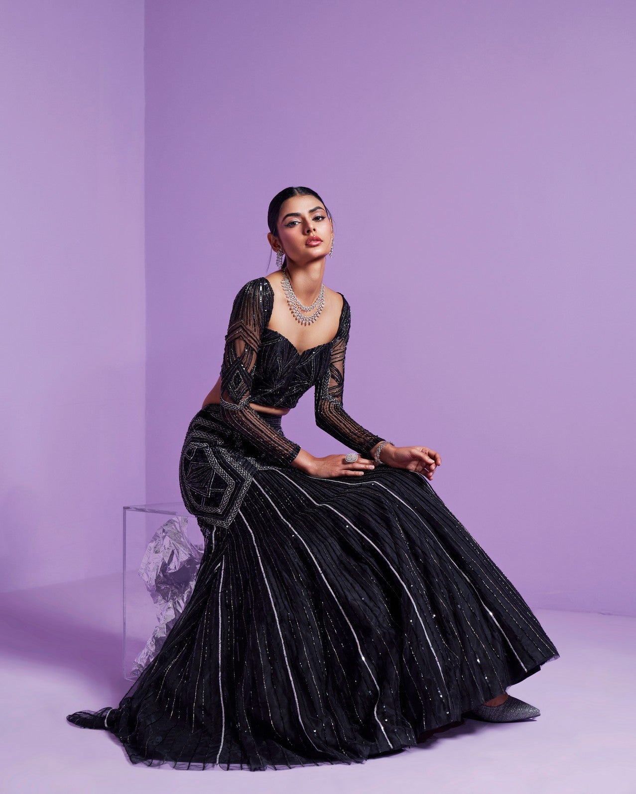 Shooting star lehenga set