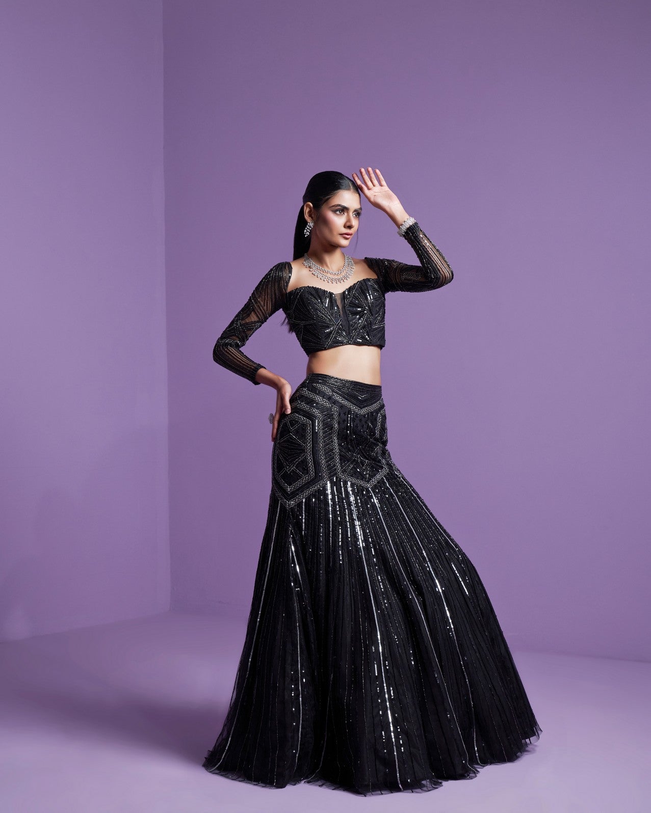 Shooting star lehenga set