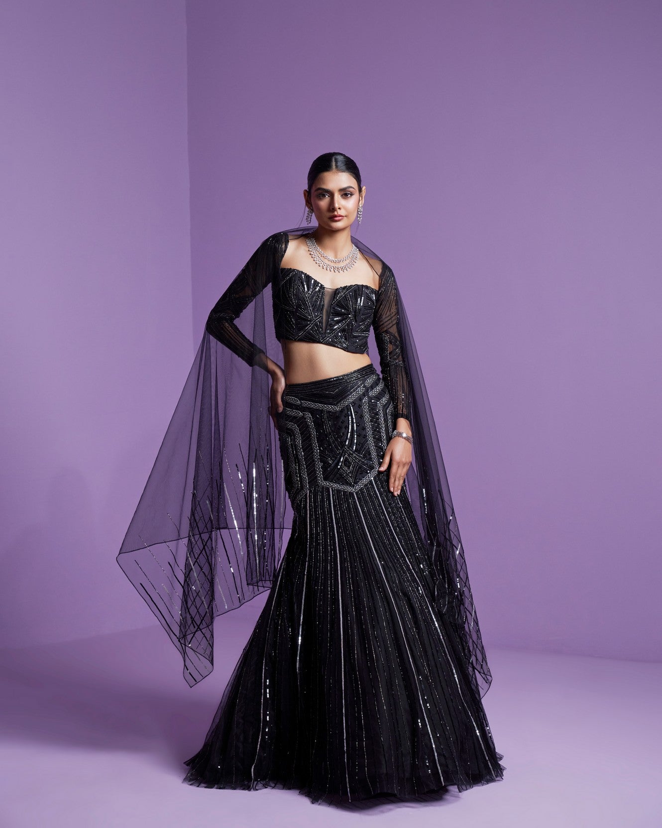 Shooting star lehenga set