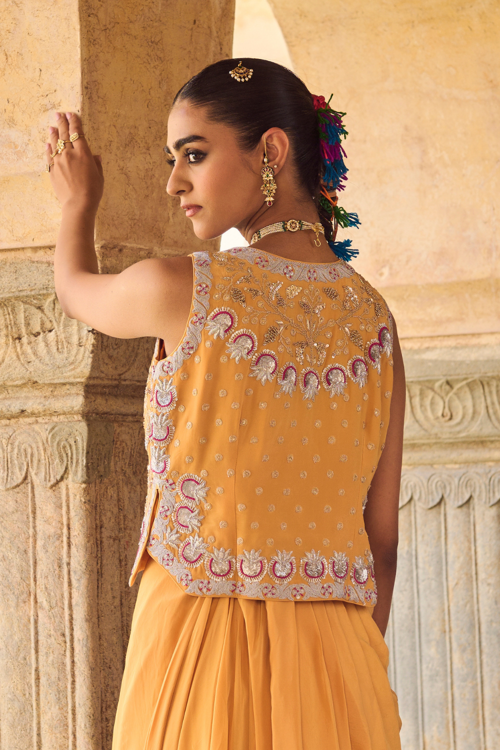 Paavni Waist Coat and Skirt Set