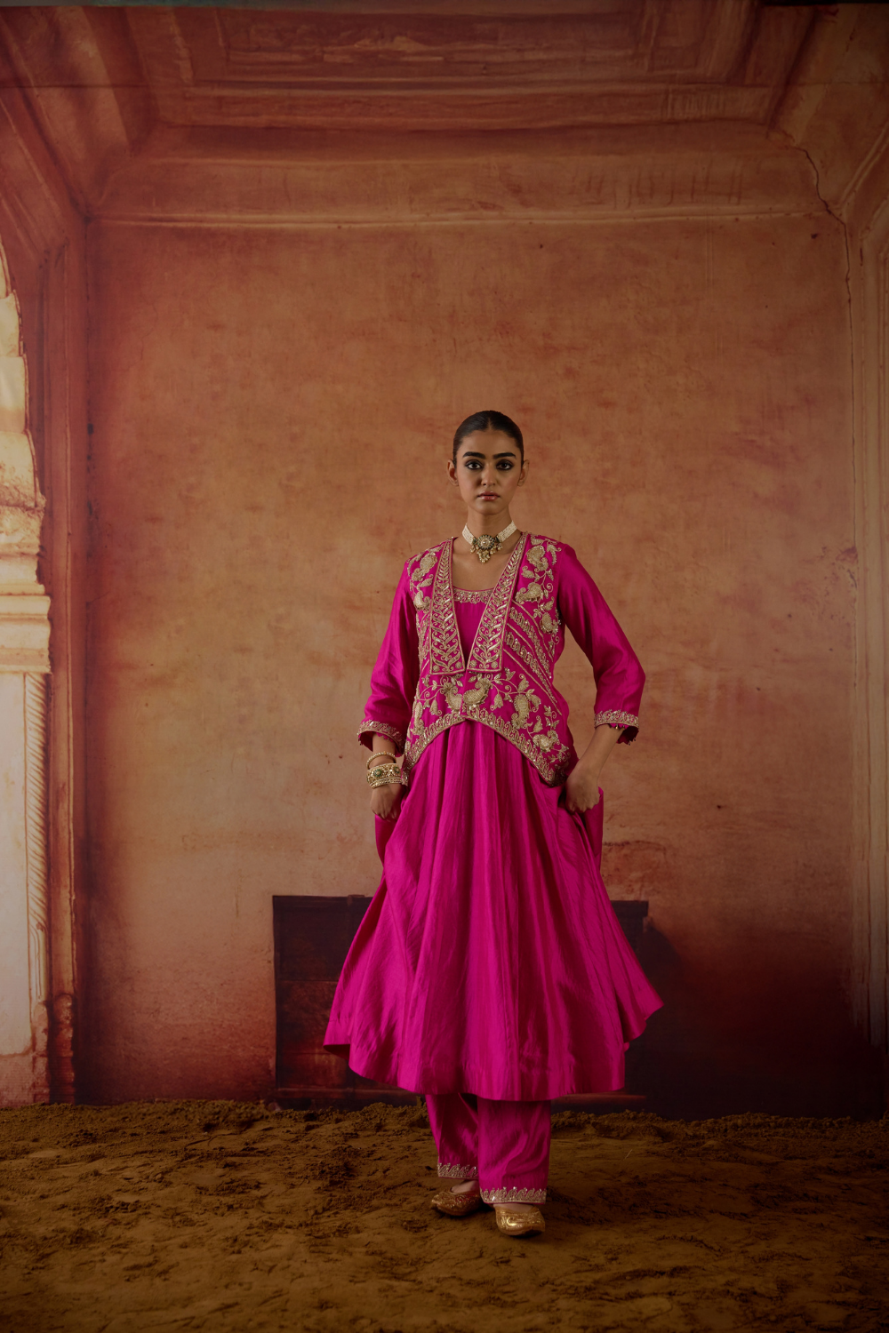 Priyam Jacket Anarkali Set