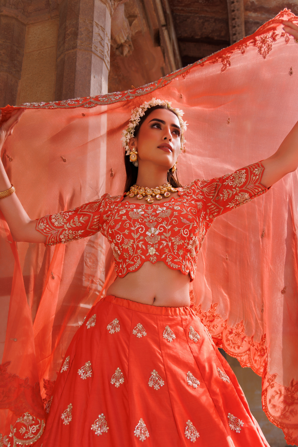 Sunlit Symphony Lehenga set