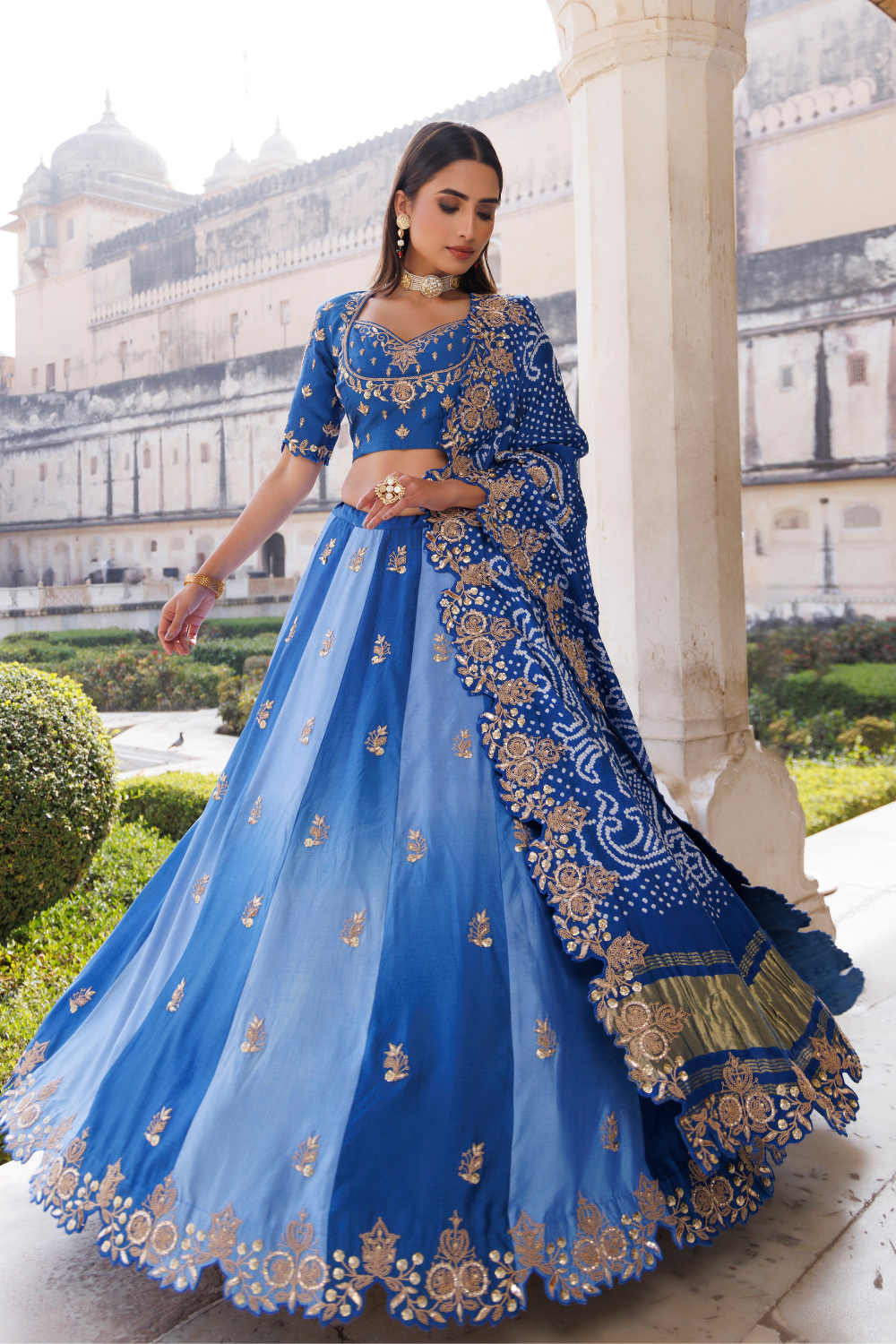 Nura Lehenga Set