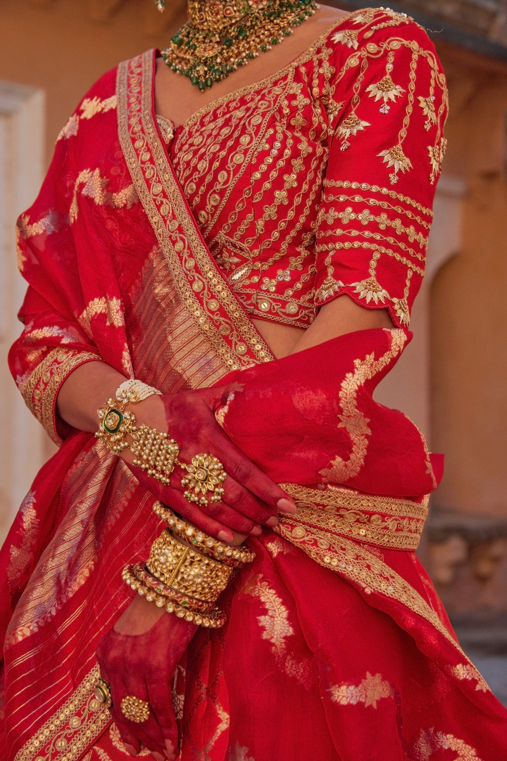 Meera Banarasi Lehenga set