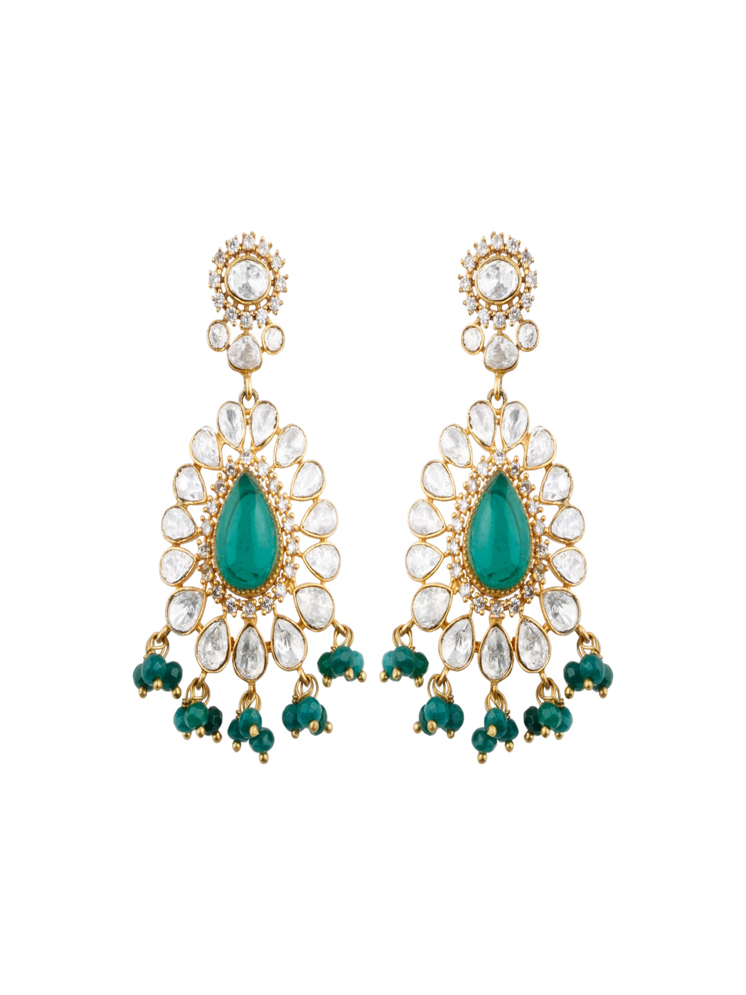 Emerald Elegance Polki Choker Set