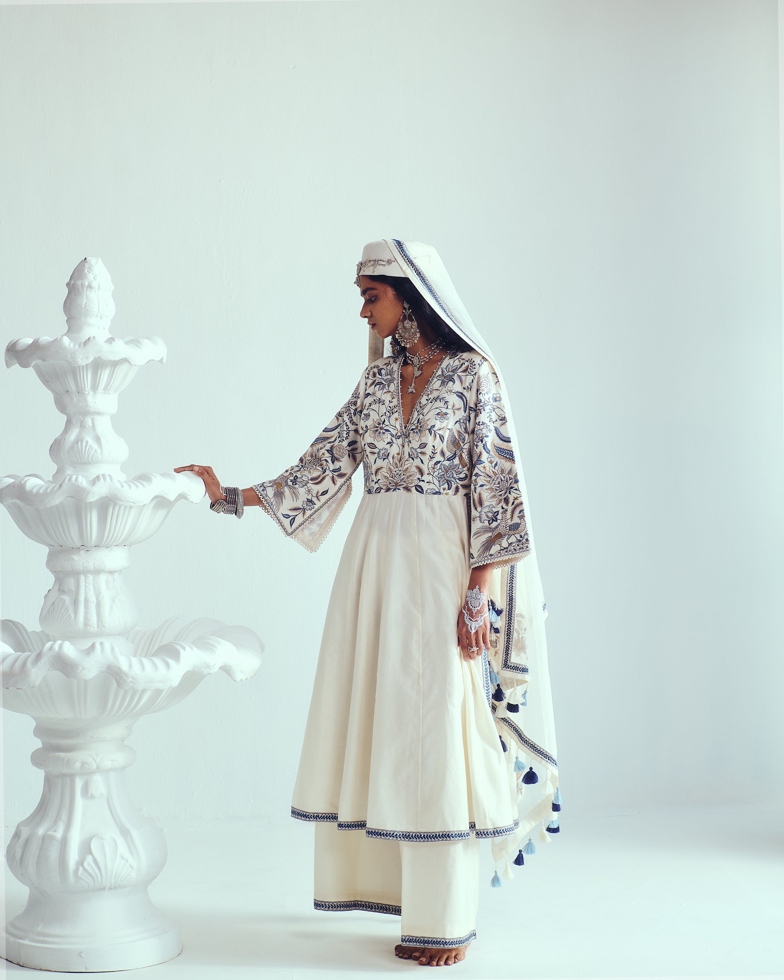 Gol-O-Morgh Anarkali Set