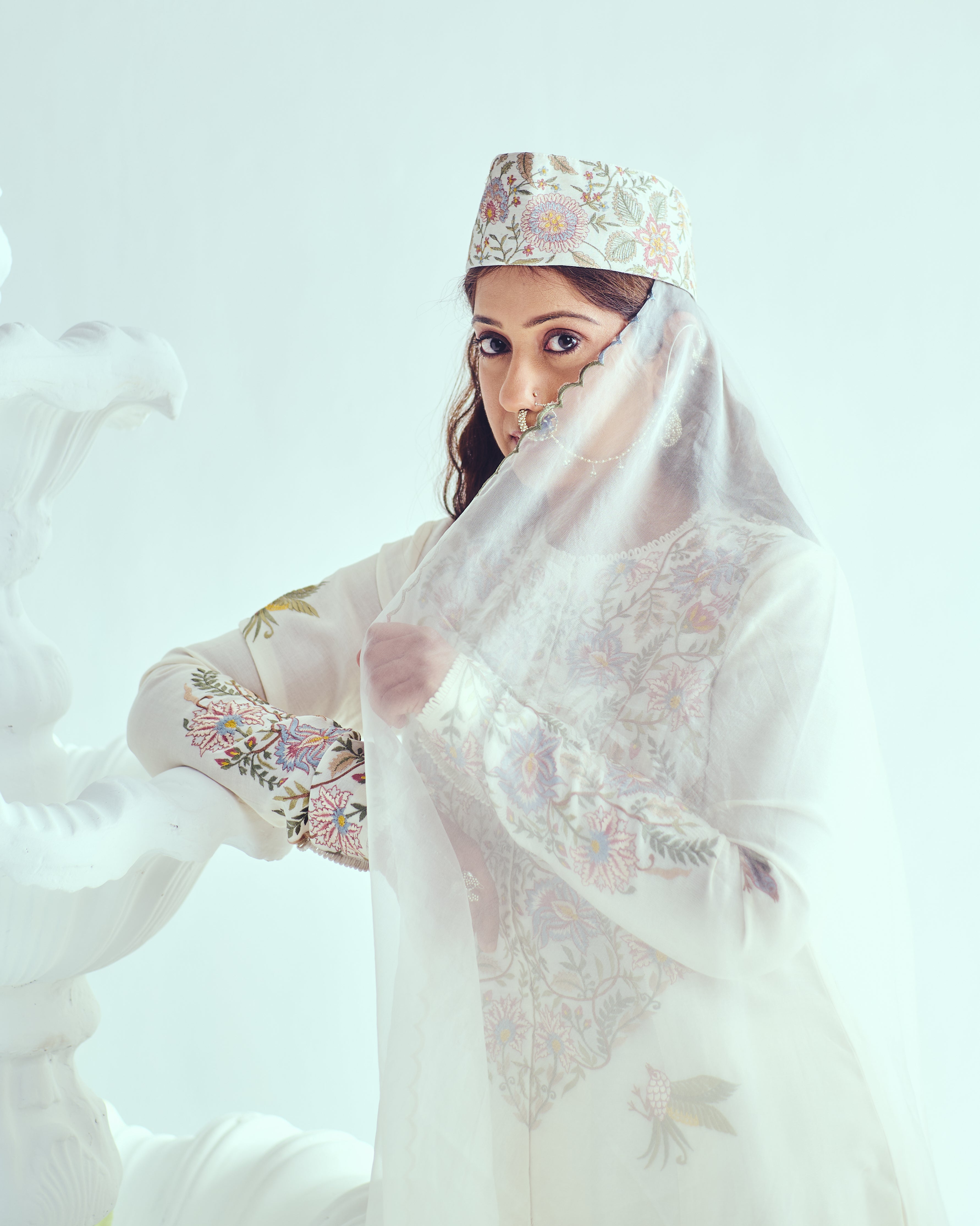 Hovering Nightingale Jacket Anarkali