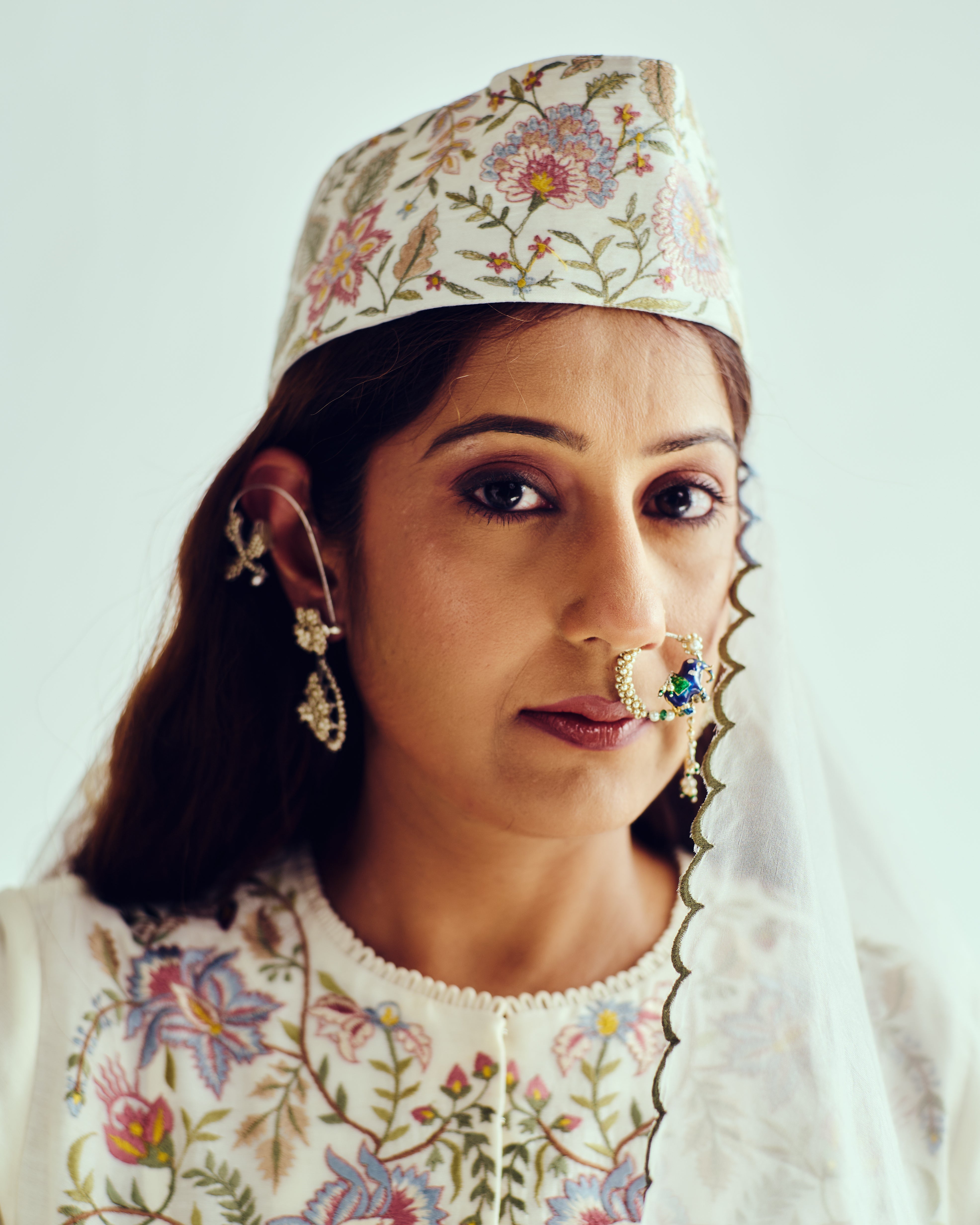 Hovering Nightingale Jacket Anarkali