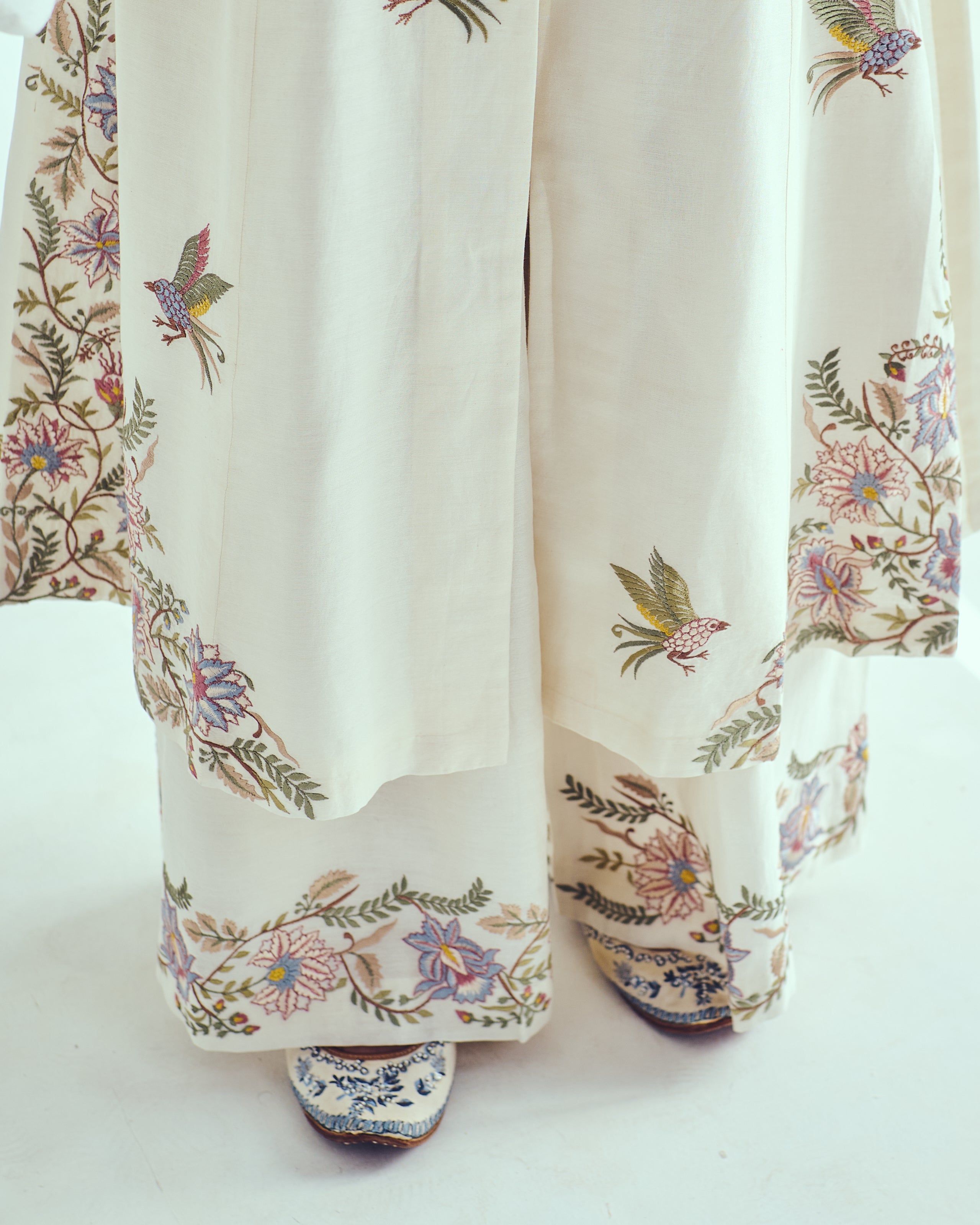 Hovering Nightingale Jacket Anarkali