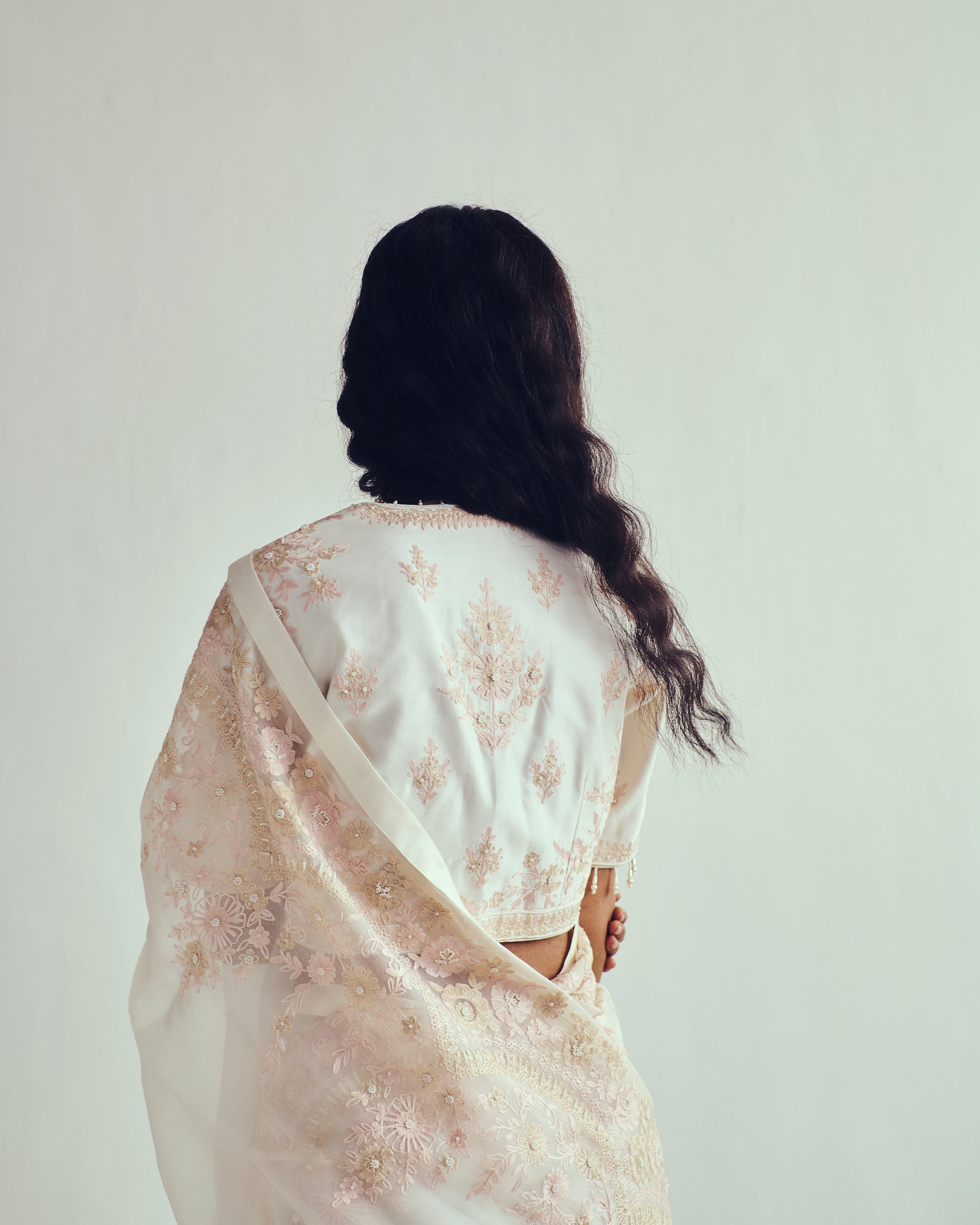 Kashidakari Saree Set