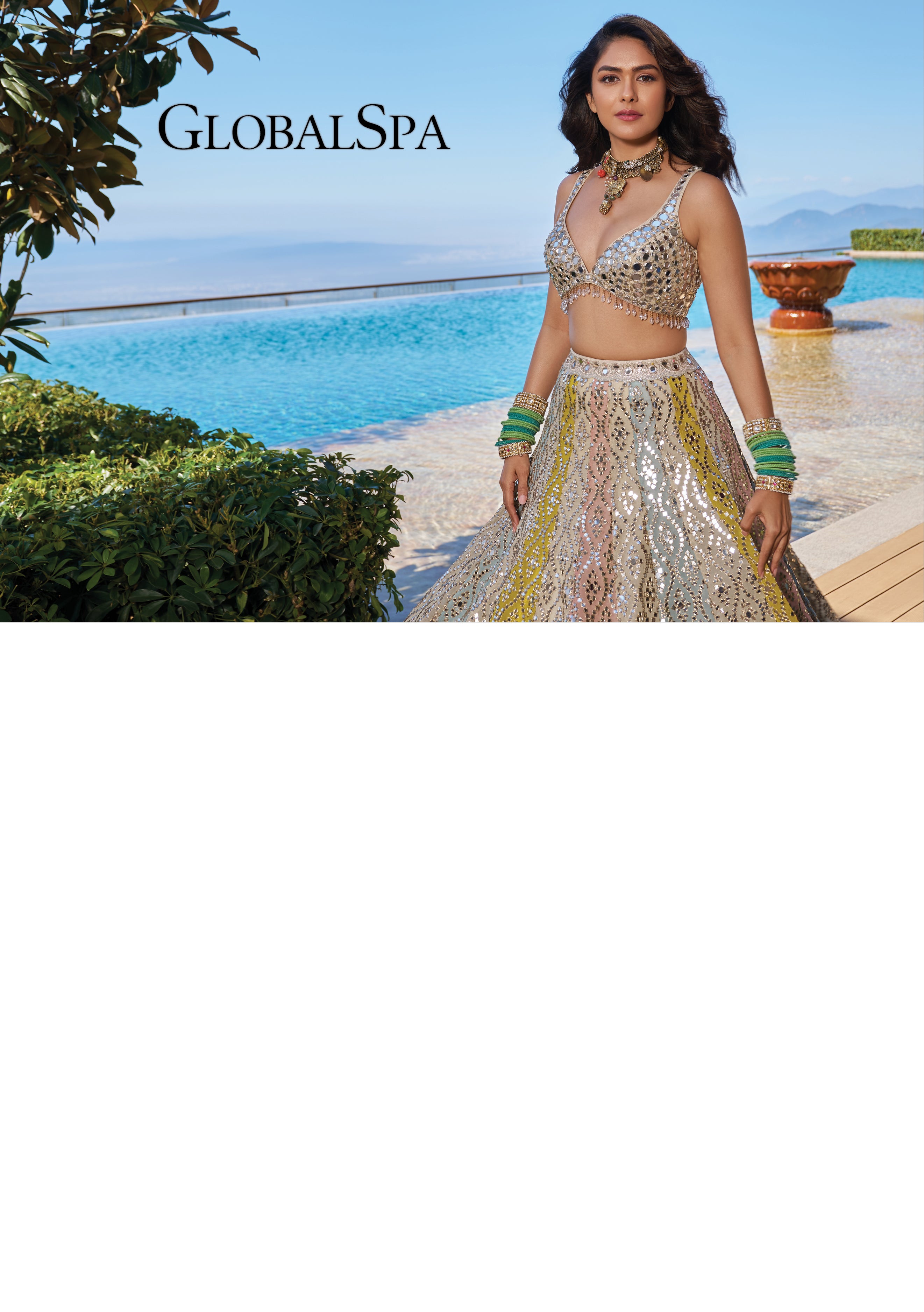 Mrunal Thakur in Ranjeeta Lehenga set