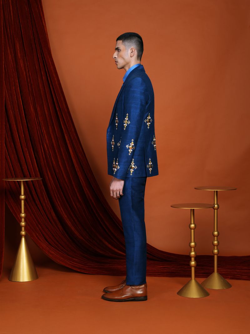 CRUZ - blue blazer set