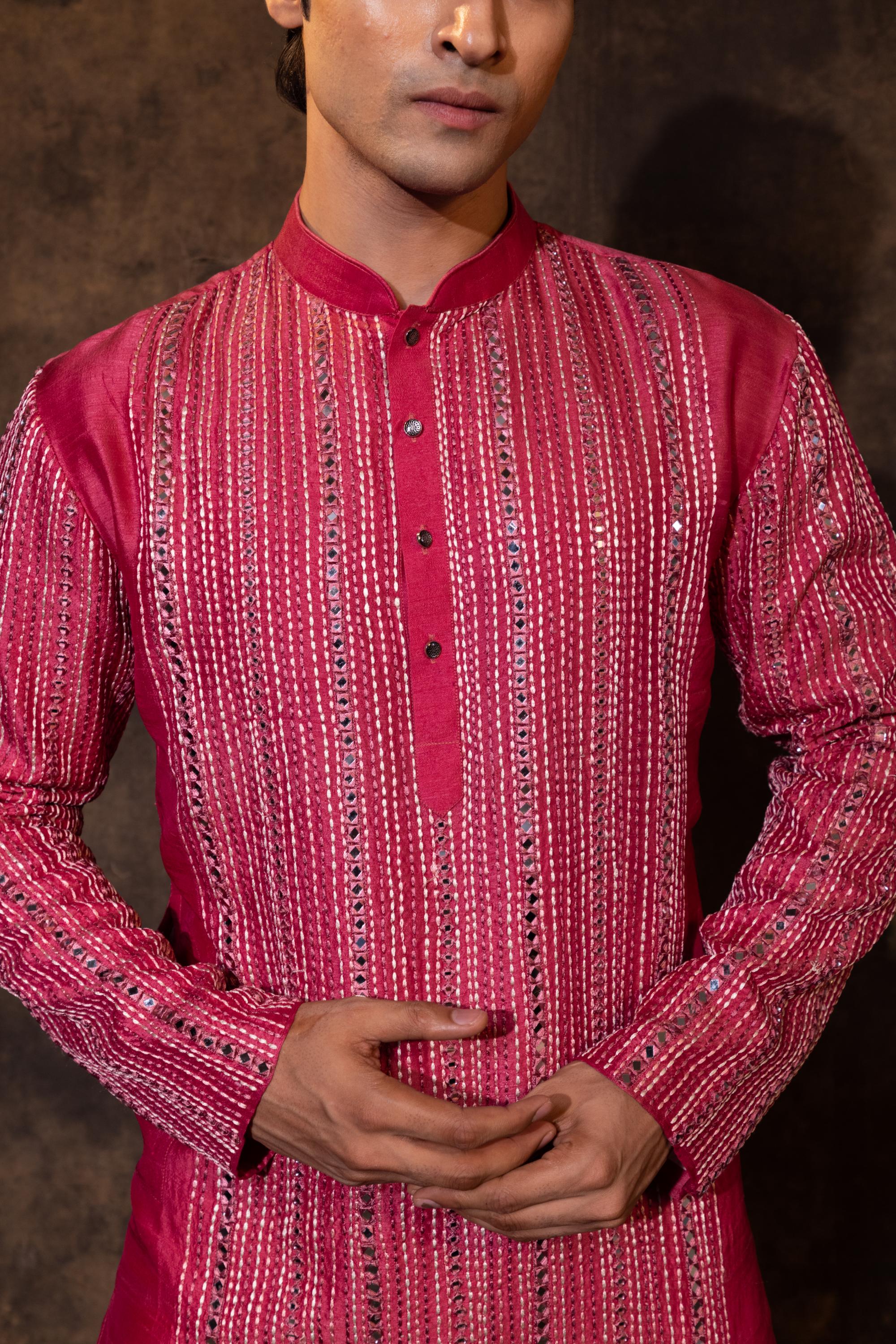 GULABI GLAMOUR KURTA SET