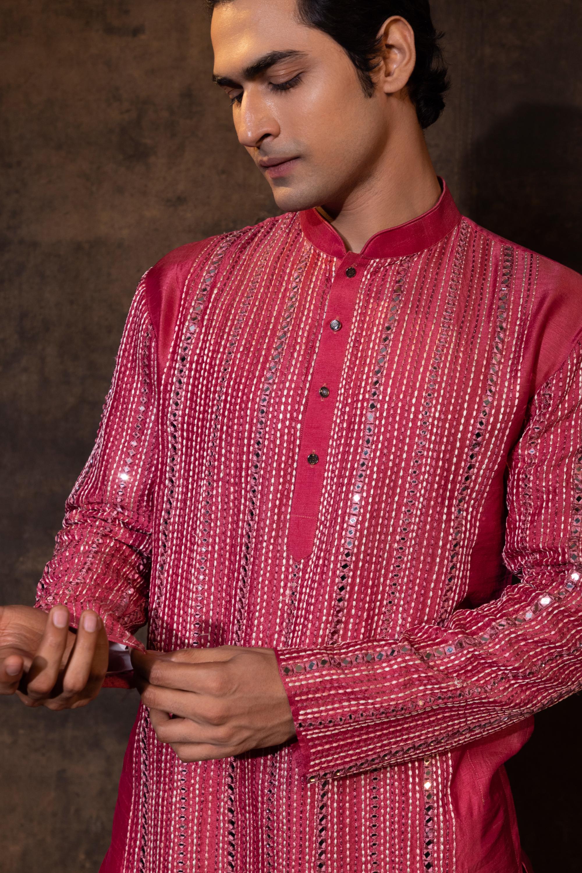 GULABI GLAMOUR KURTA SET