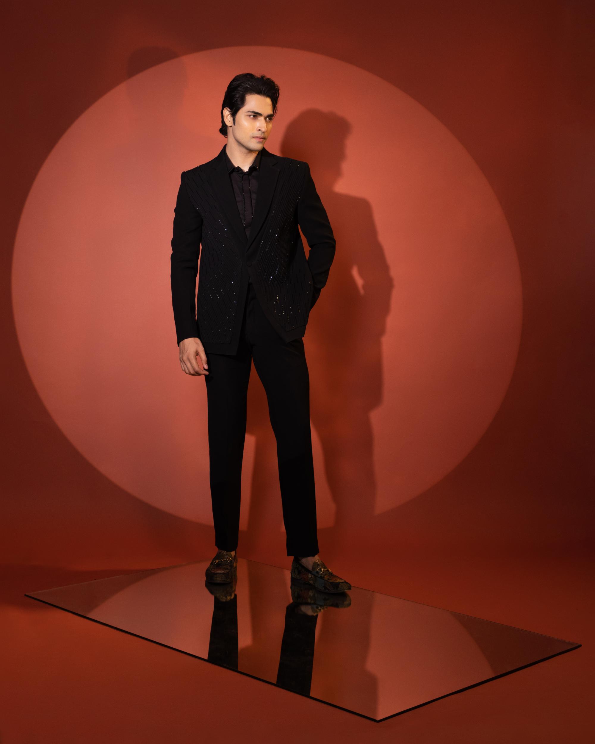 PINTUCK BLAZER SET