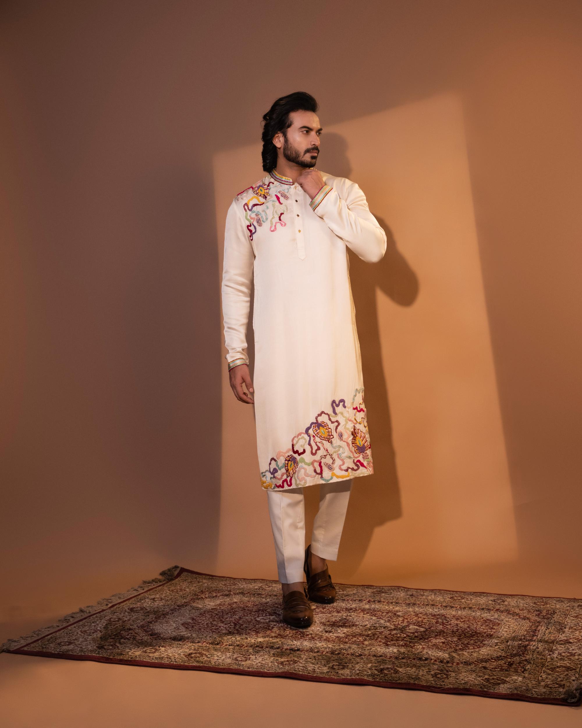 MAGICAL MESH KURTA SET