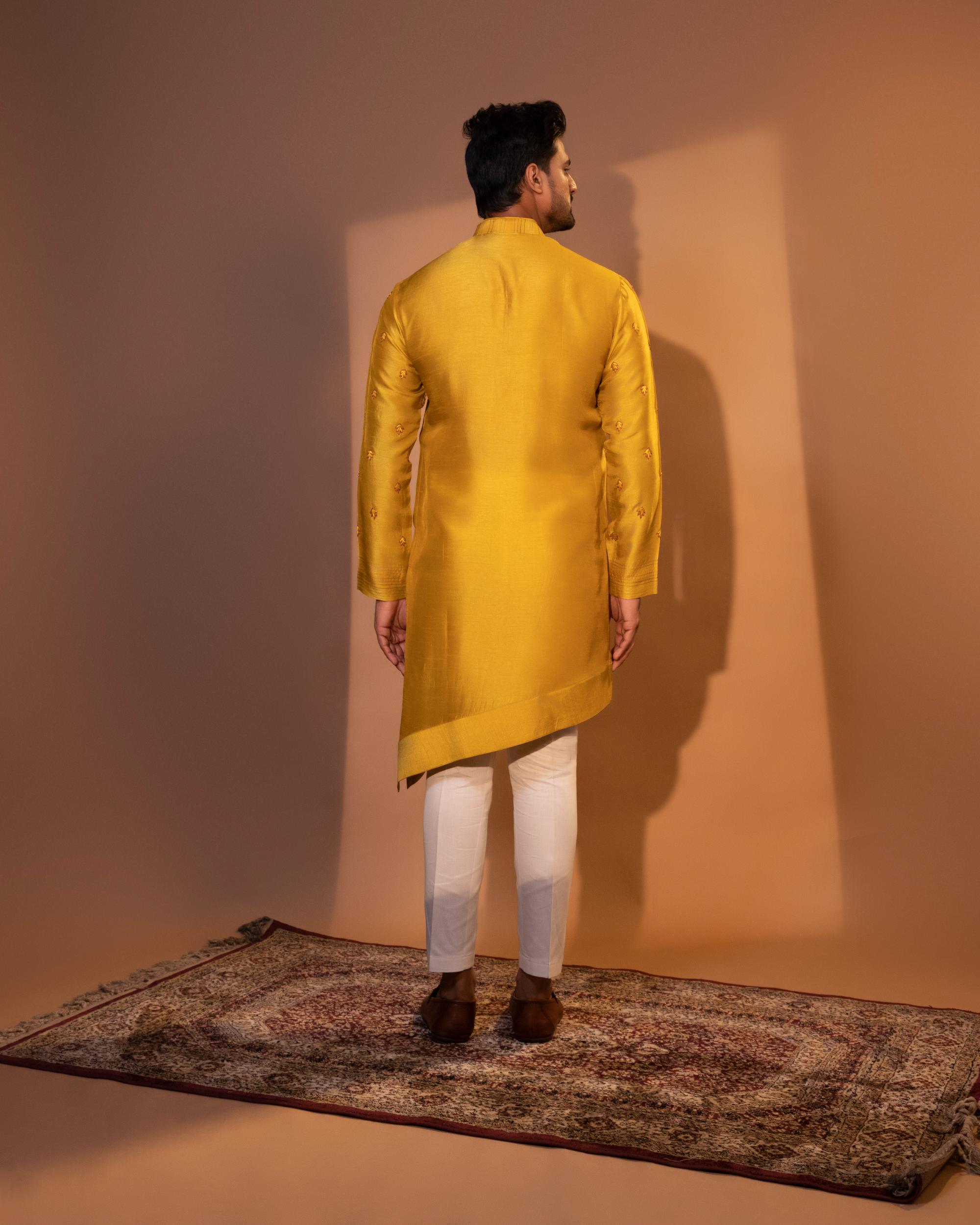 PEELI PALAK KURTA SET