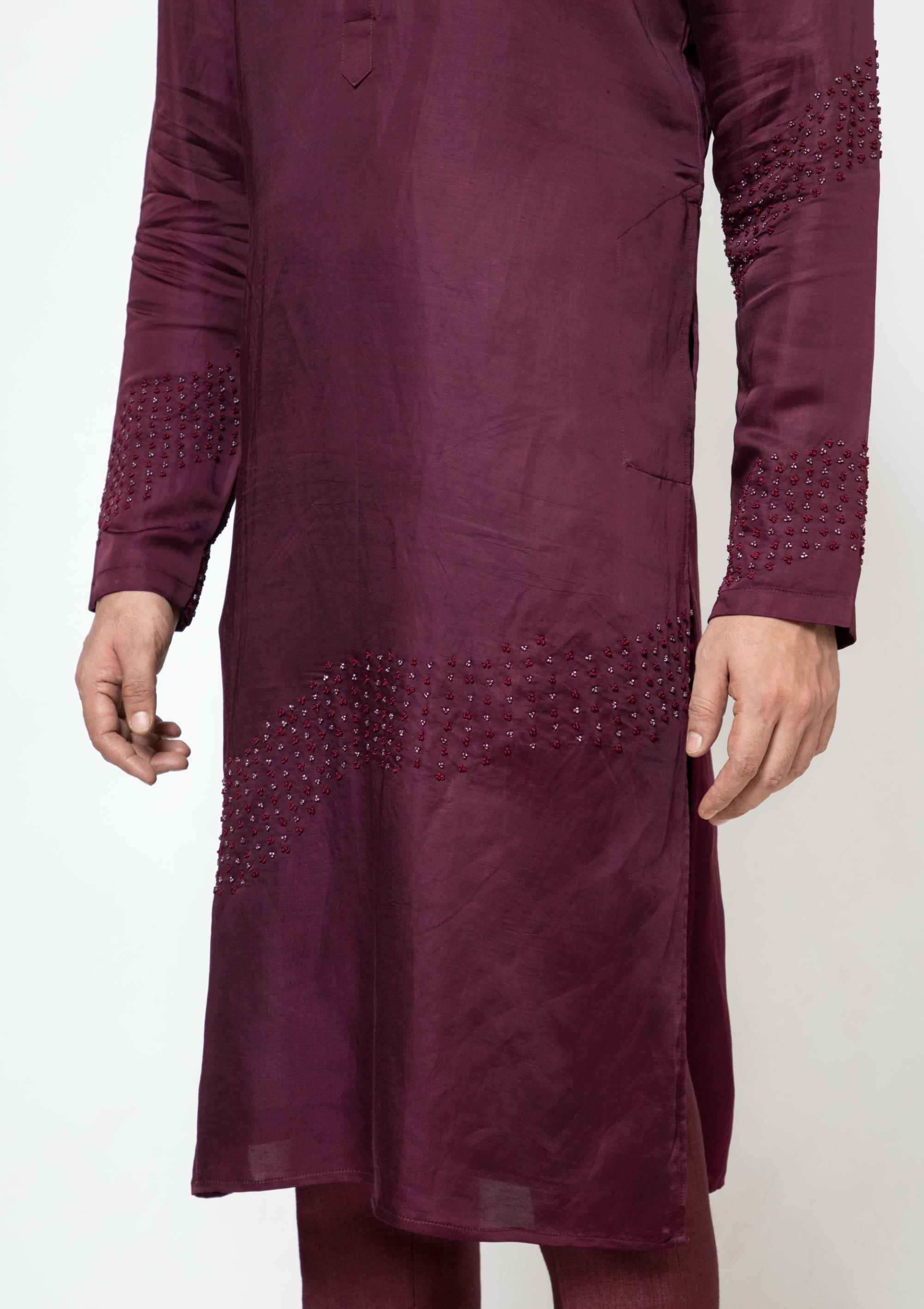 BURGUNDY BLISS KURTA SET
