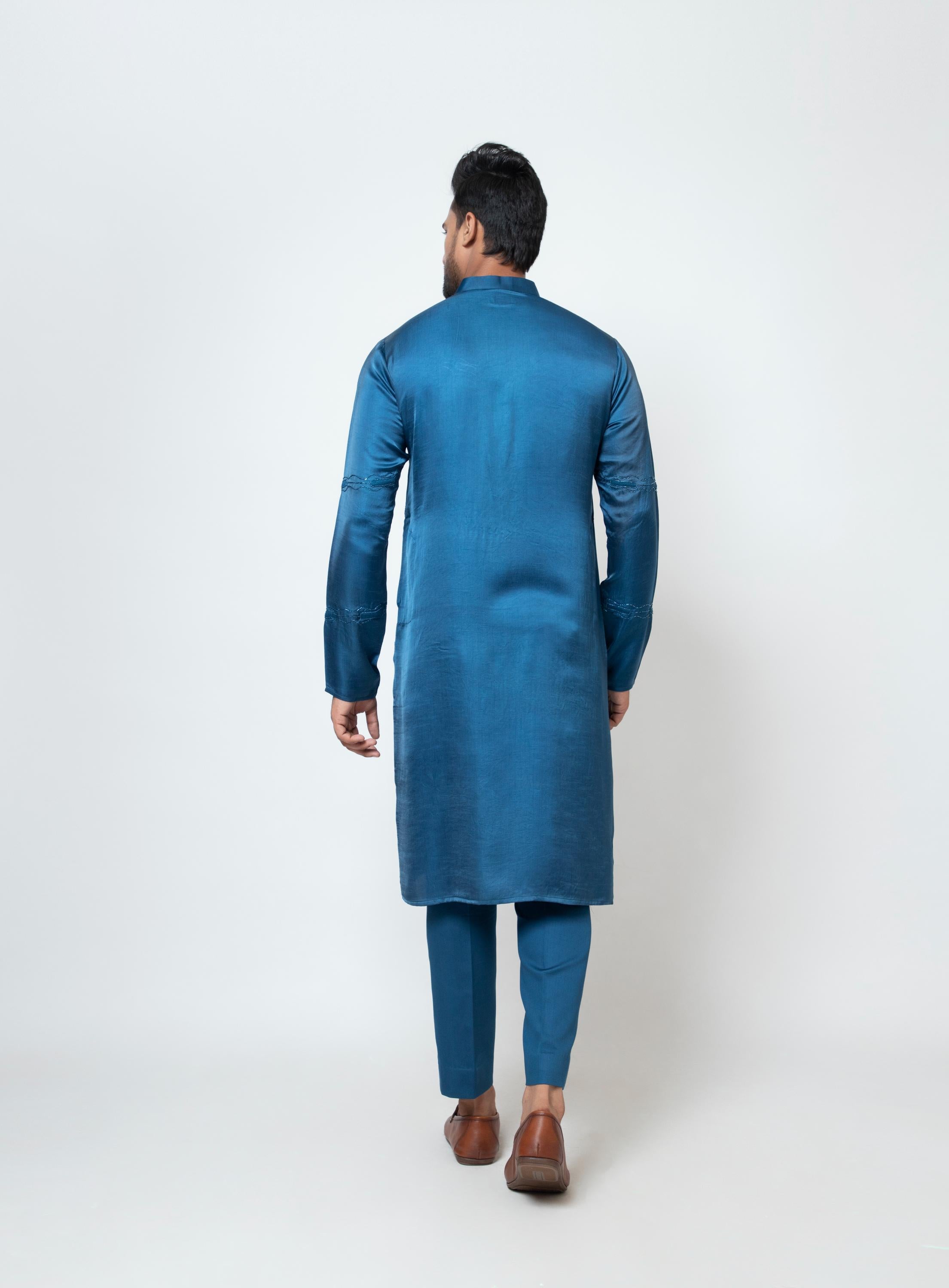 NAVY NUANCE KURTA SET