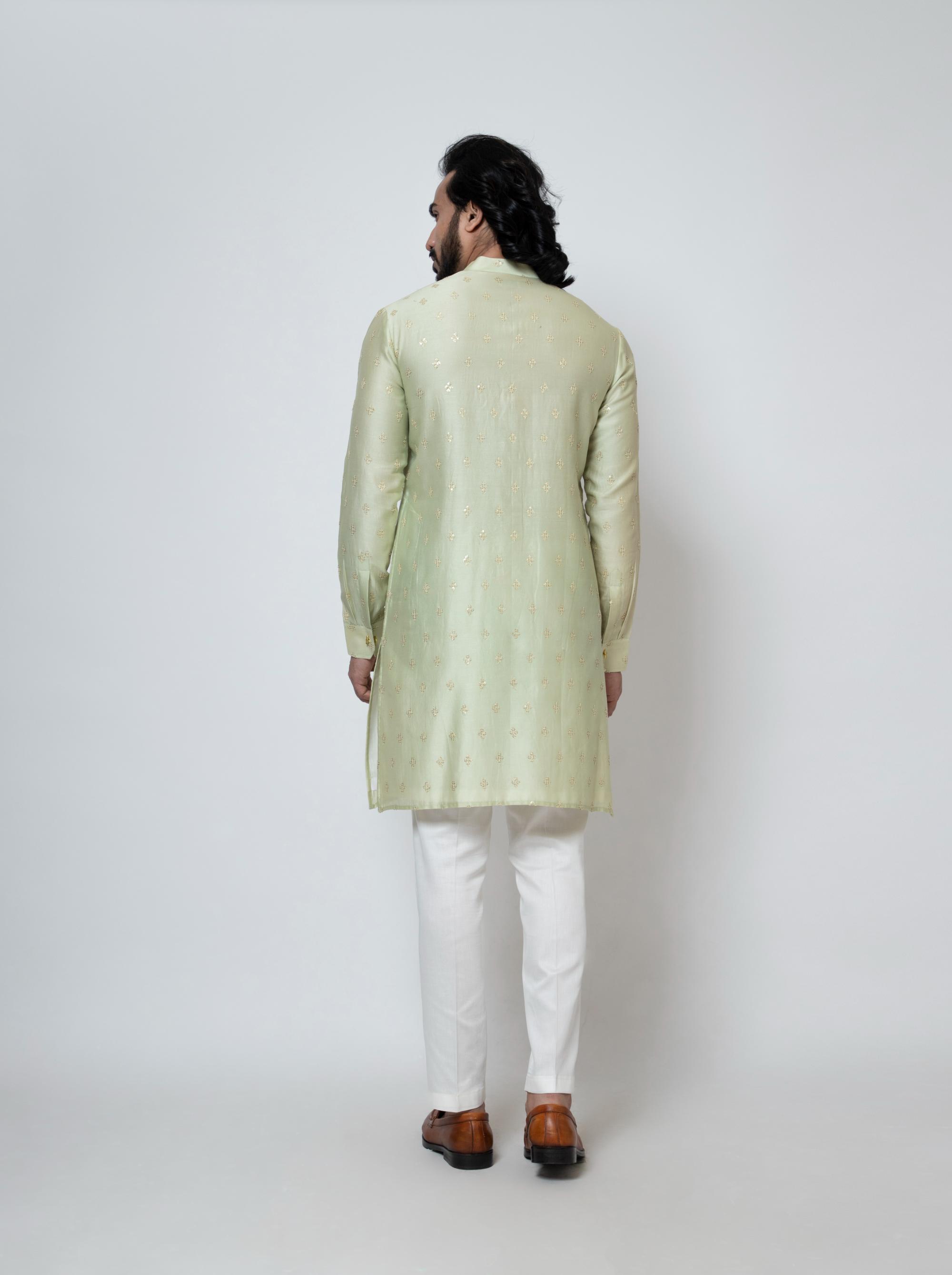 MINT BUTTERUP KURTA SET