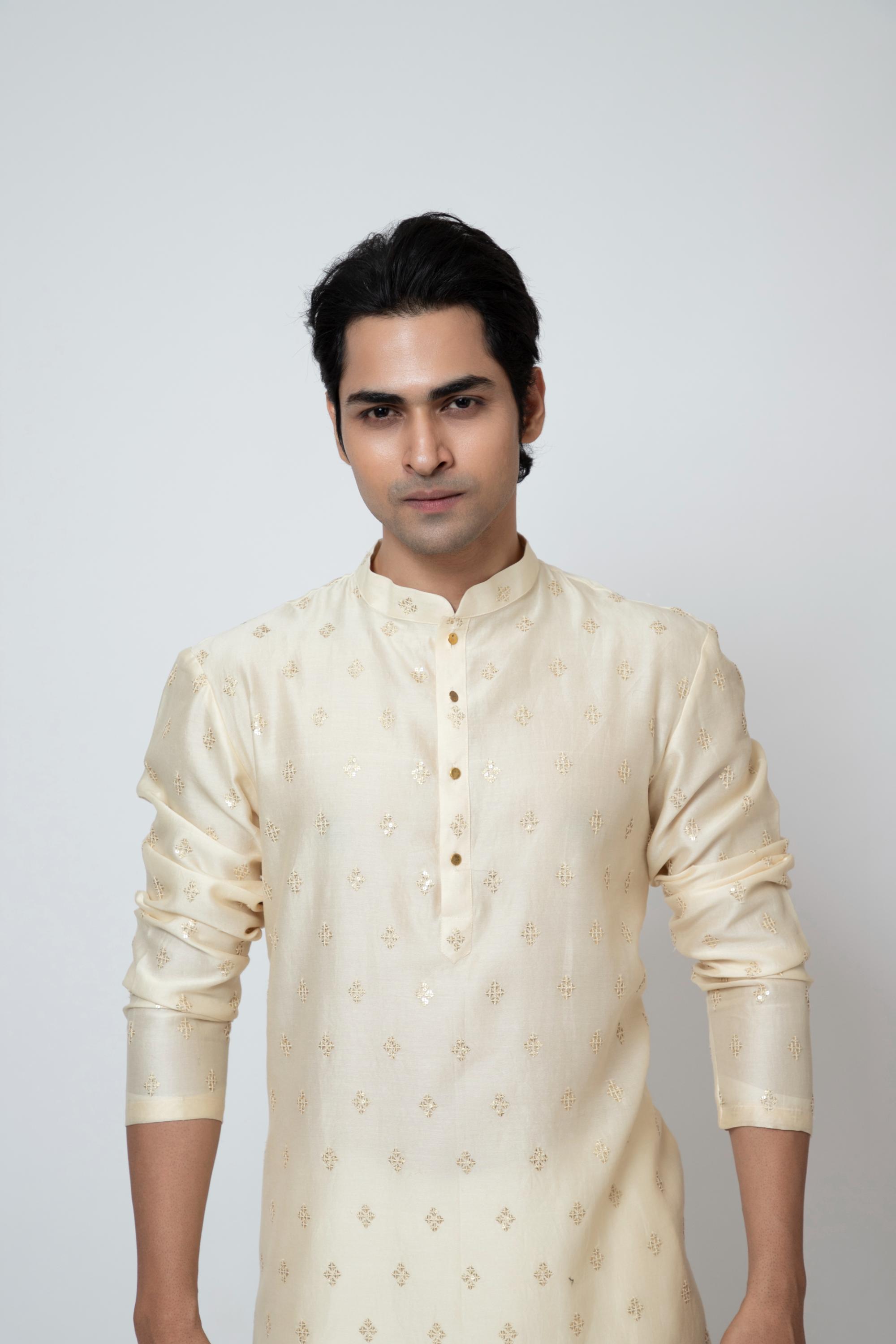 BEIGE BUTTERCUP KURTA SET